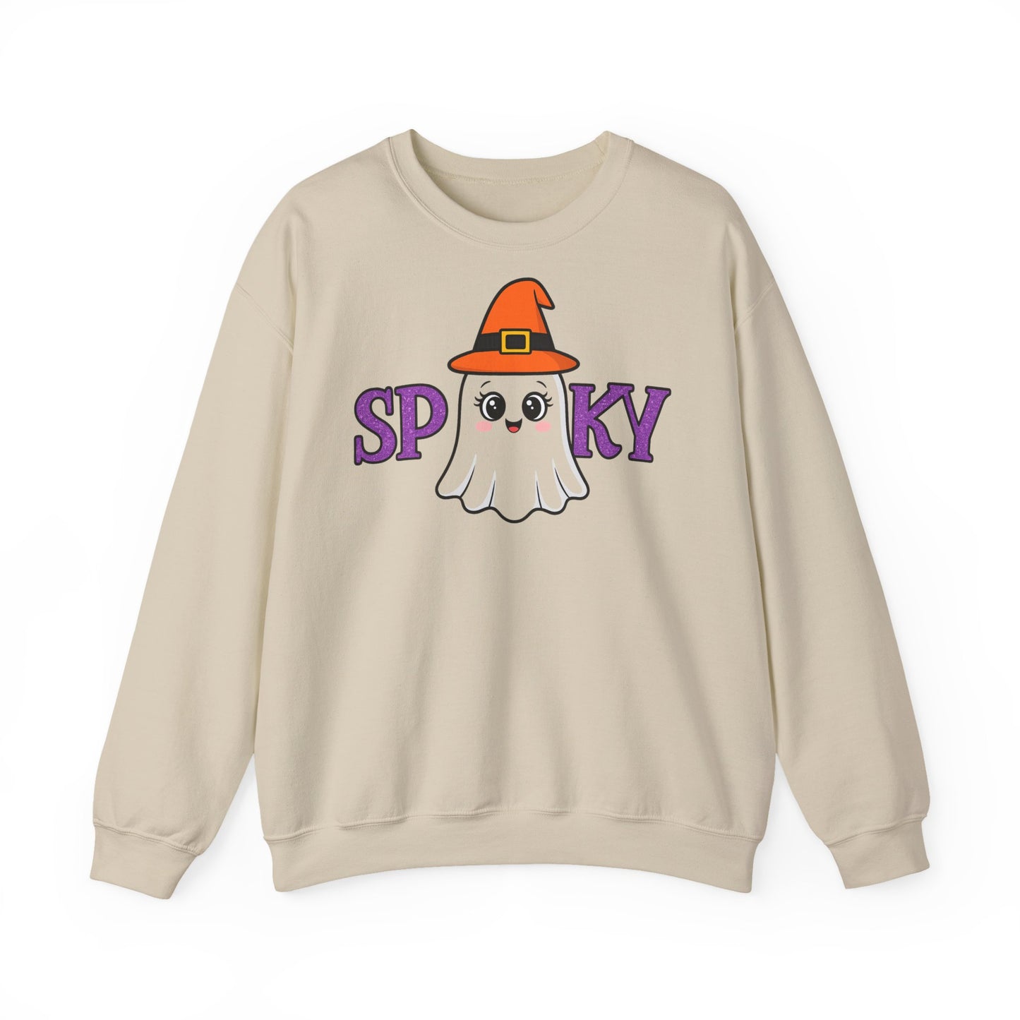 Gruseliges Geister Crewneck Sweatshirt, Halloween Kleidung, Herbstmode, Gemütlicher Pullover, Unisex Kollektion - MorgenMood