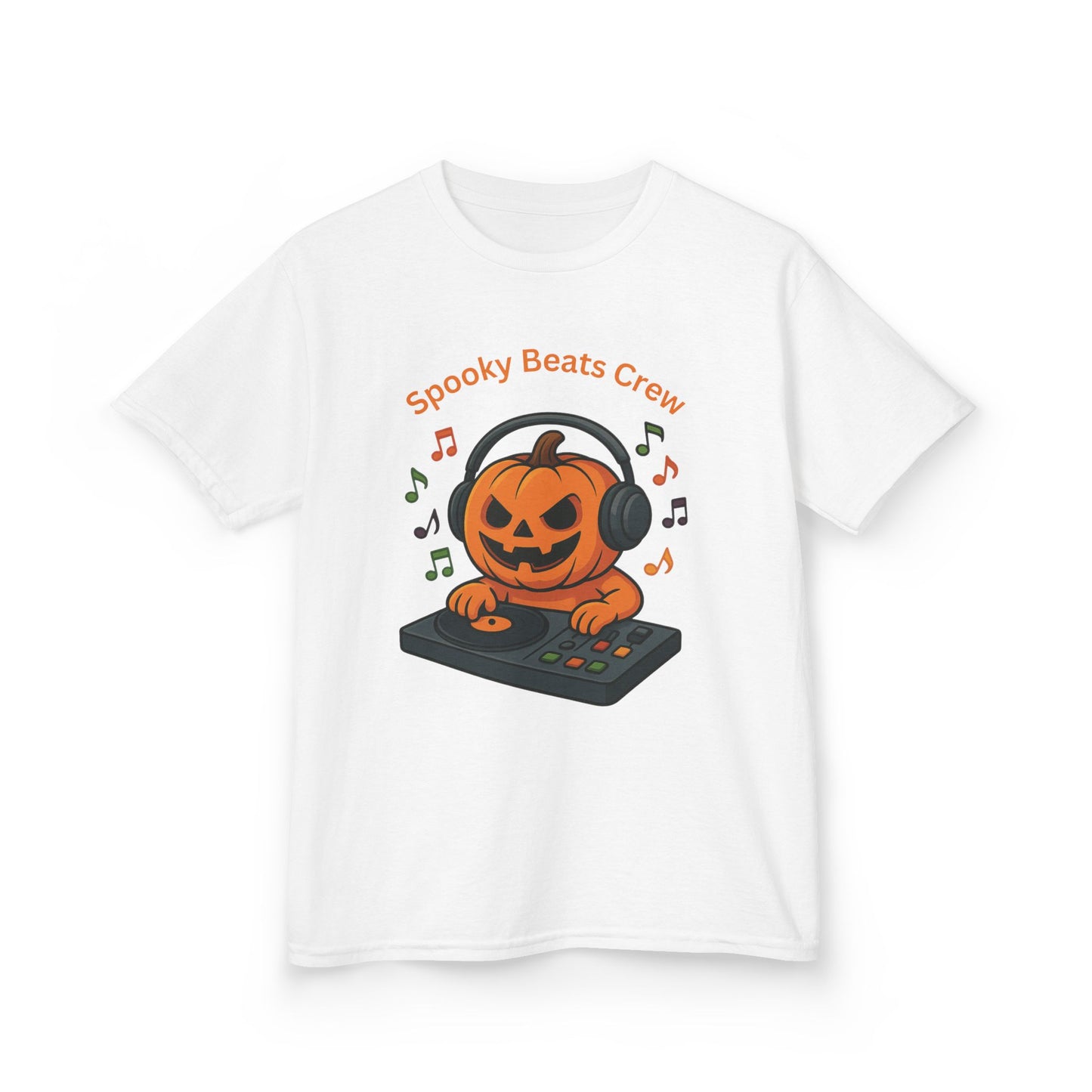 Halloween DJ Kürbis Kinder T-Shirt, Gruseliges T-Shirt, Trick or Treat Geschenk - MorgenMood