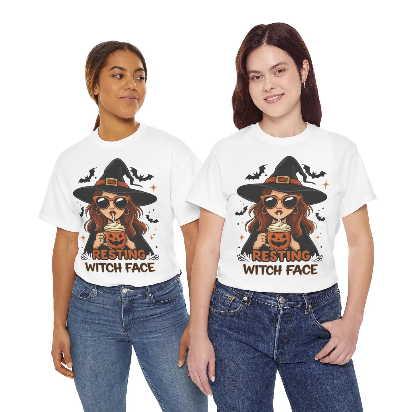 Halloween T-Shirt Unisex mit Hexe - MorgenMood