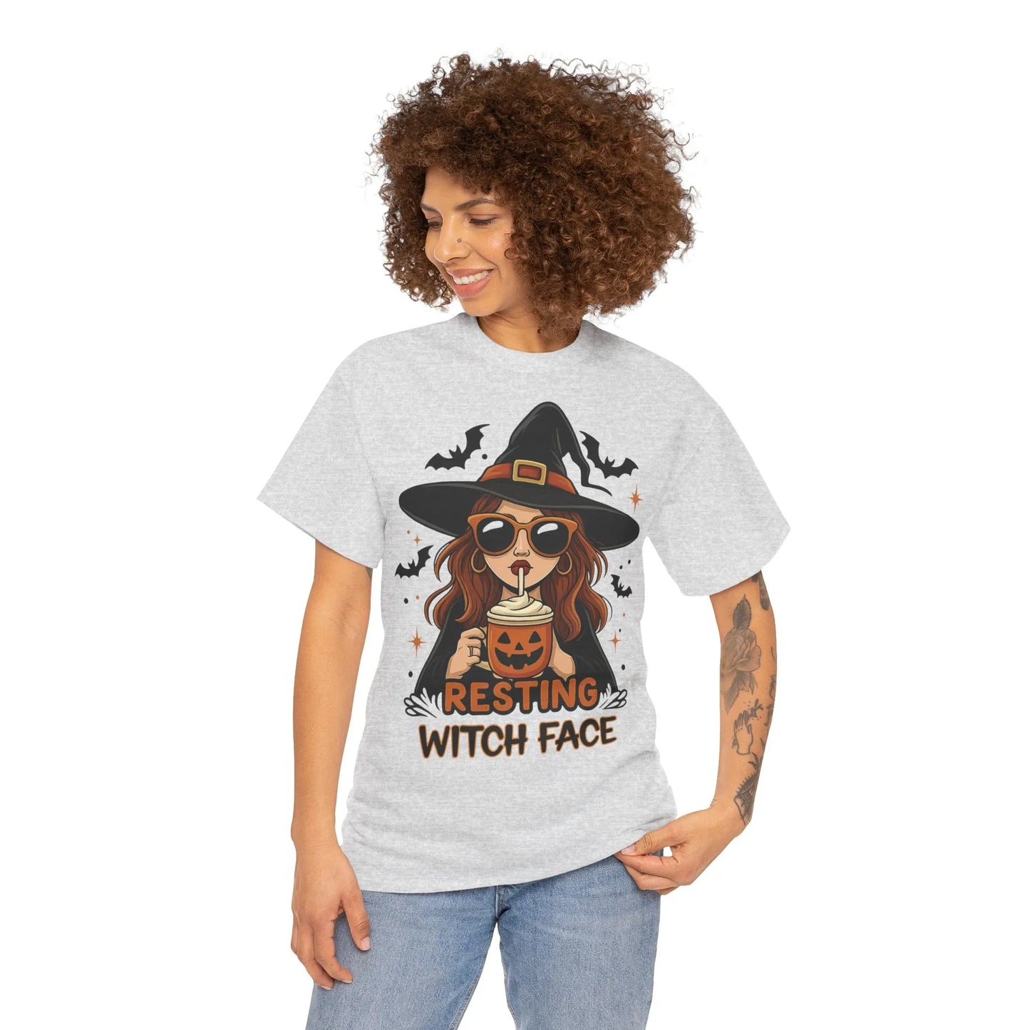 Halloween T-Shirt Unisex mit Hexe - MorgenMood