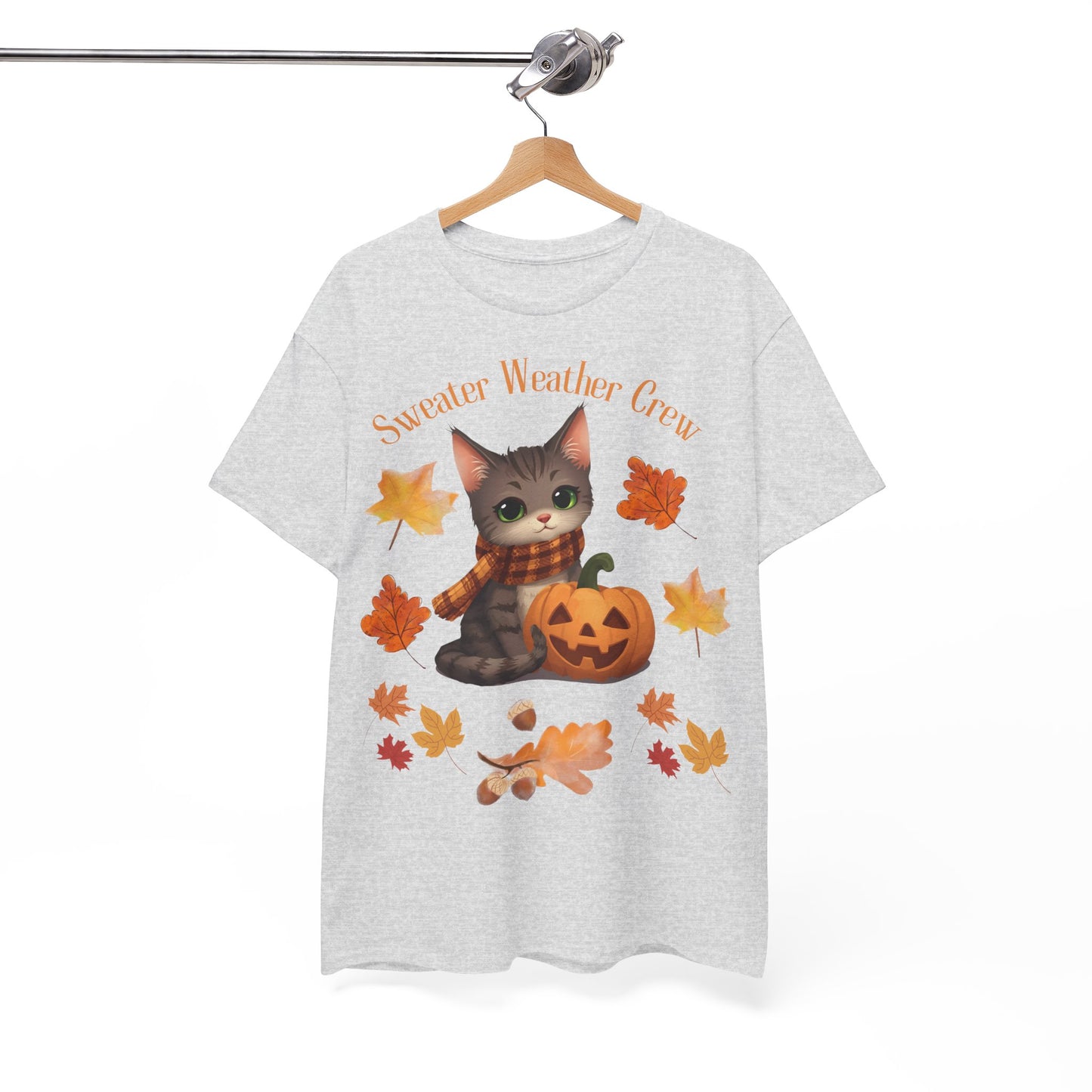 Cozy Fall Cat Shirt – Süßes Herbst T-Shirt für Katzenliebhaberinnen | Morgenmood