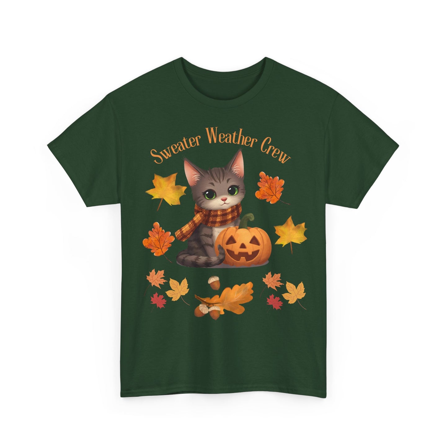 Cozy Fall Cat Shirt – Süßes Herbst T-Shirt für Katzenliebhaberinnen | Morgenmood