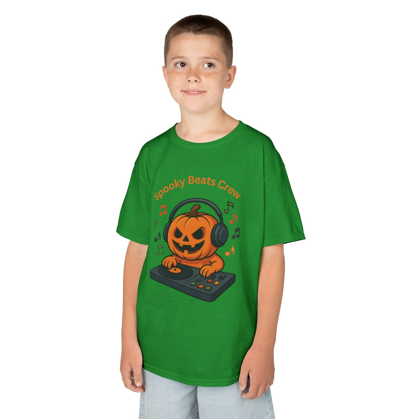 Halloween DJ Kürbis Kinder T-Shirt, Gruseliges T-Shirt, Trick or Treat Geschenk - MorgenMood