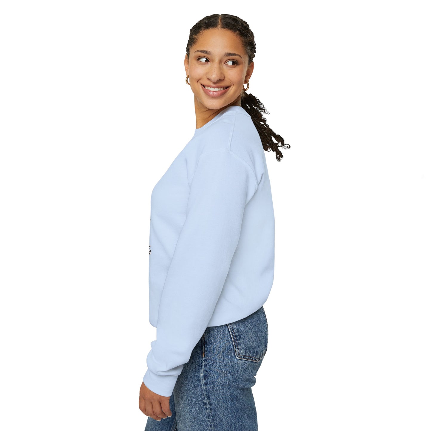 Halloween Sweatshirt mit lustigem Geist mit Hut und Kürbisse