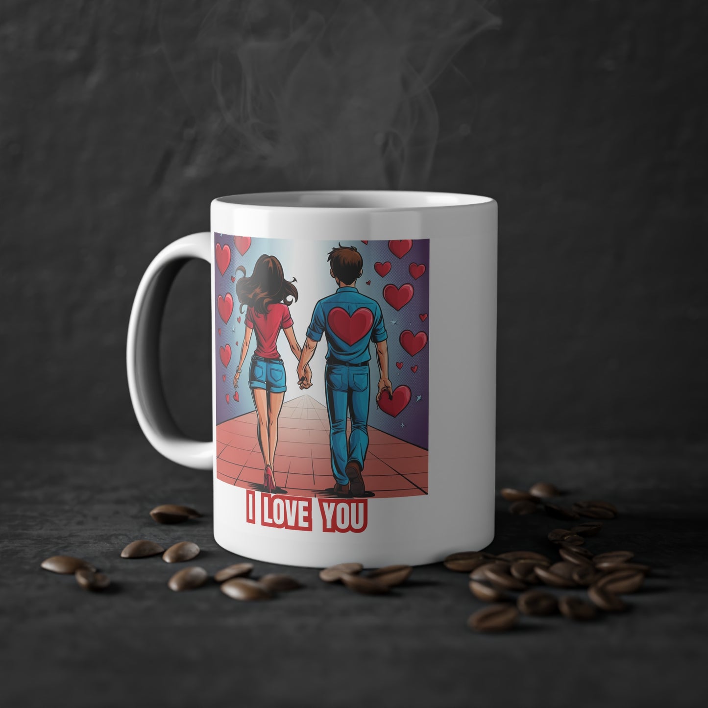Romantischer Kaffeebecher für Verliebte - MorgenMood