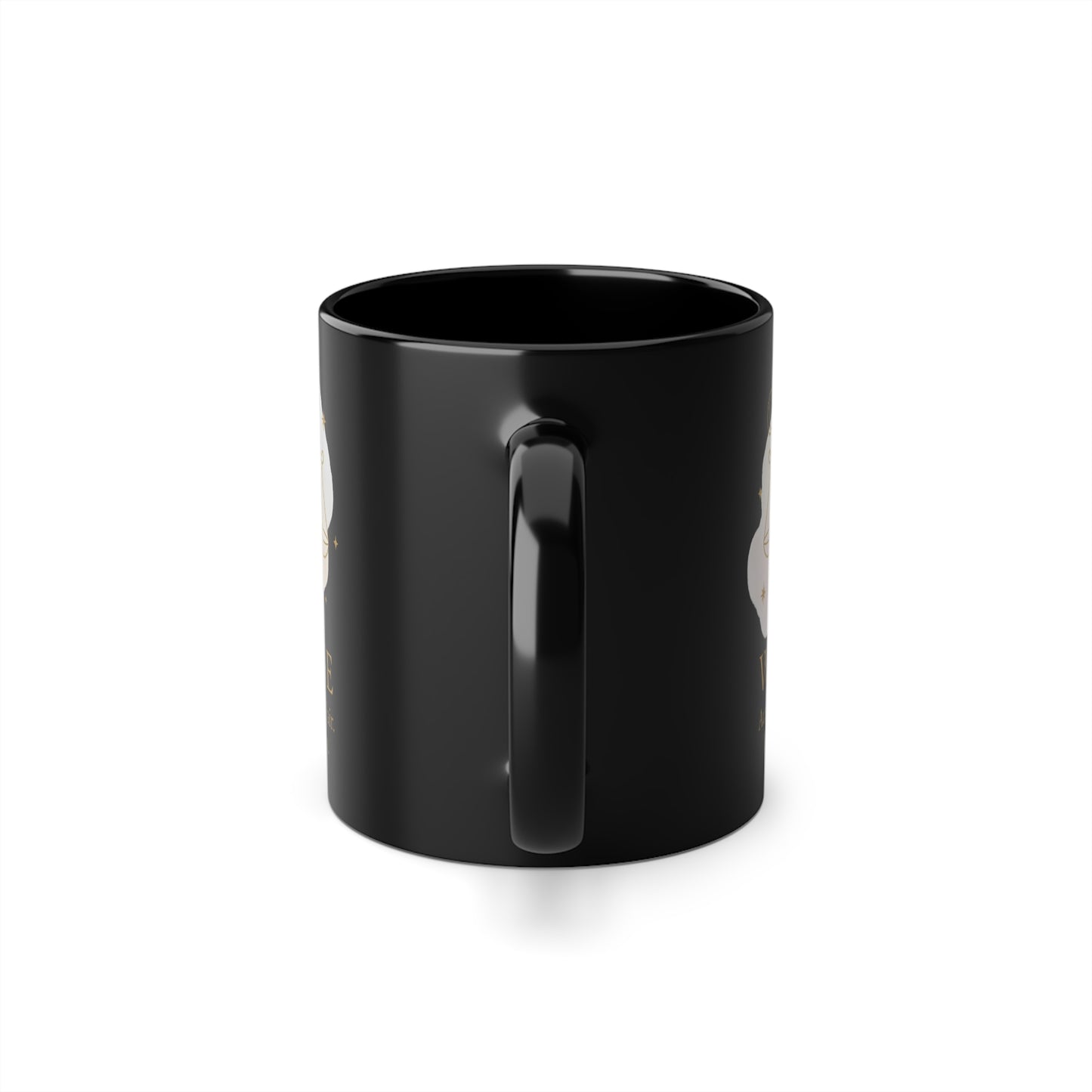 Kaffeetasse Sternzeichen Waage goldfarbenem Schriftzug - MorgenMood