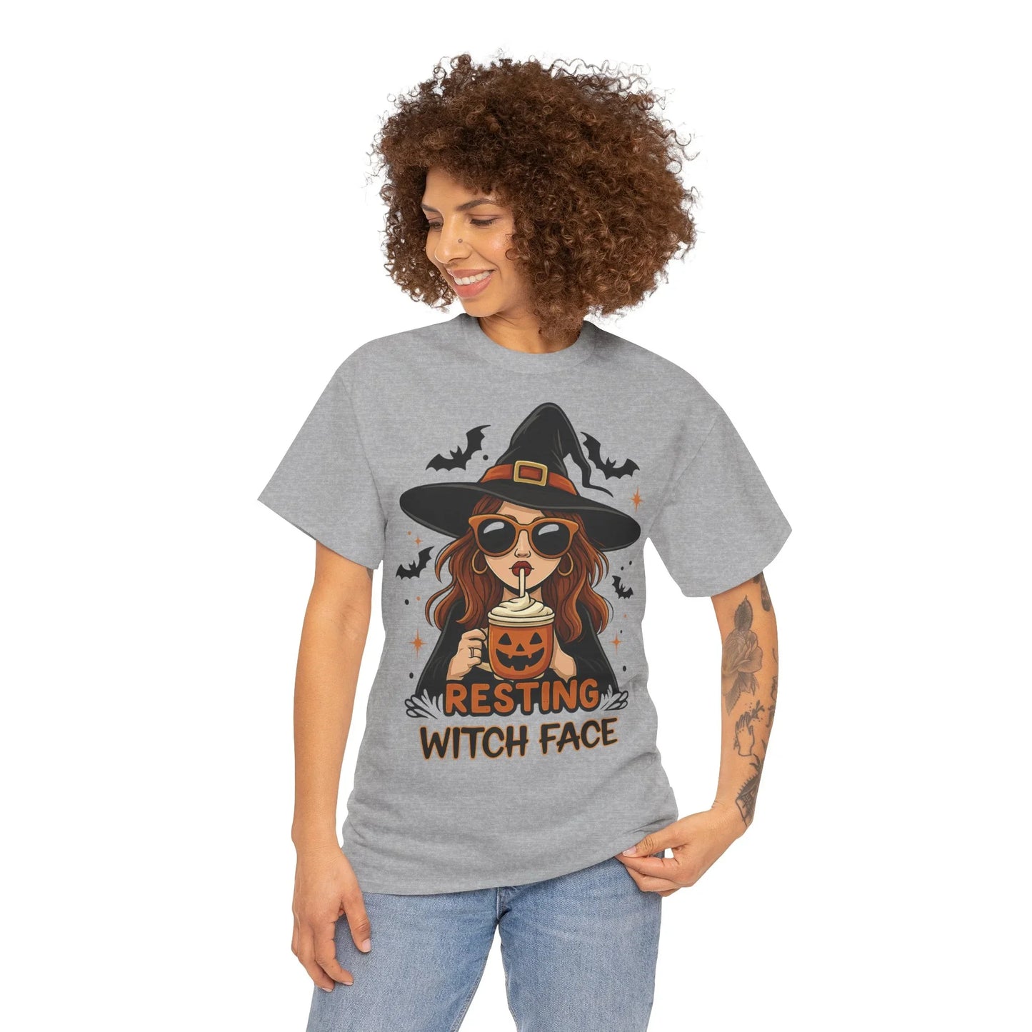 Halloween T-Shirt Unisex mit Hexe - MorgenMood