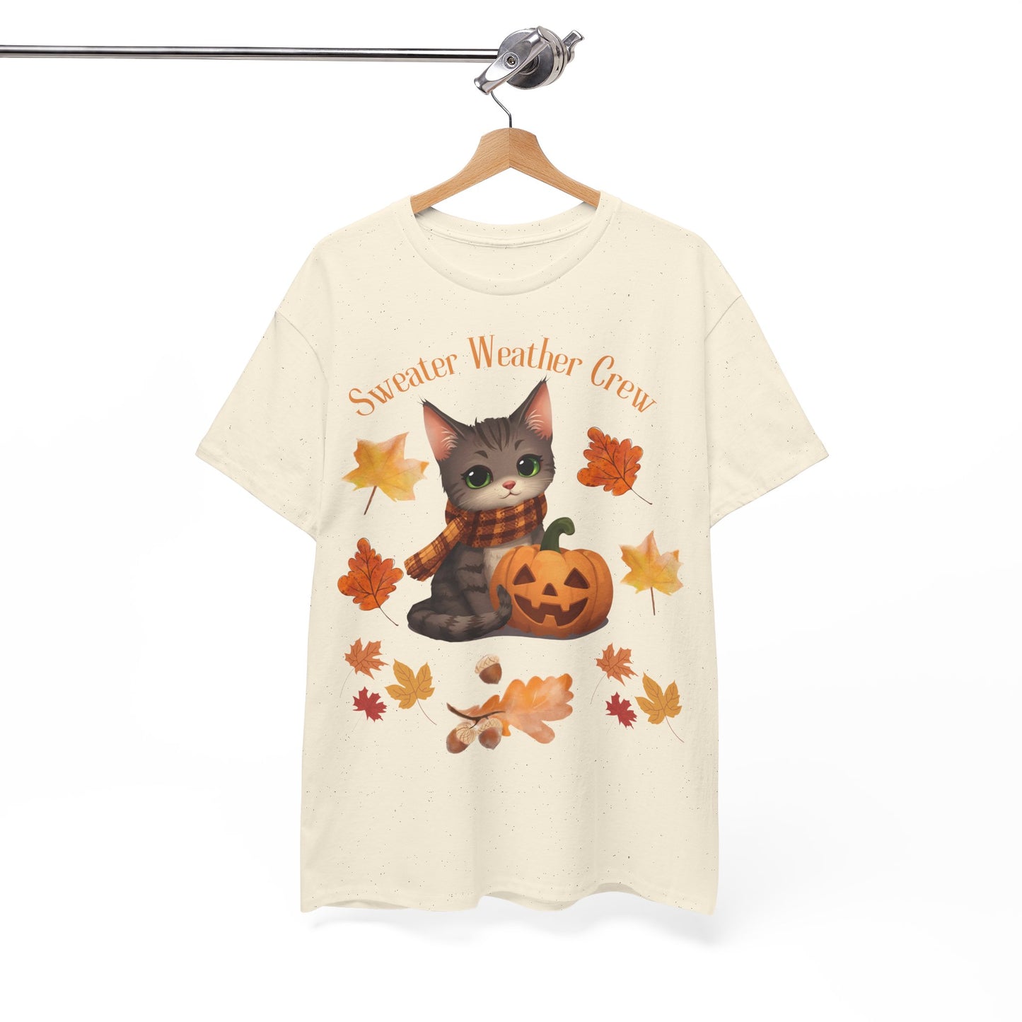 Cozy Fall Cat Shirt – Süßes Herbst T-Shirt für Katzenliebhaberinnen | Morgenmood