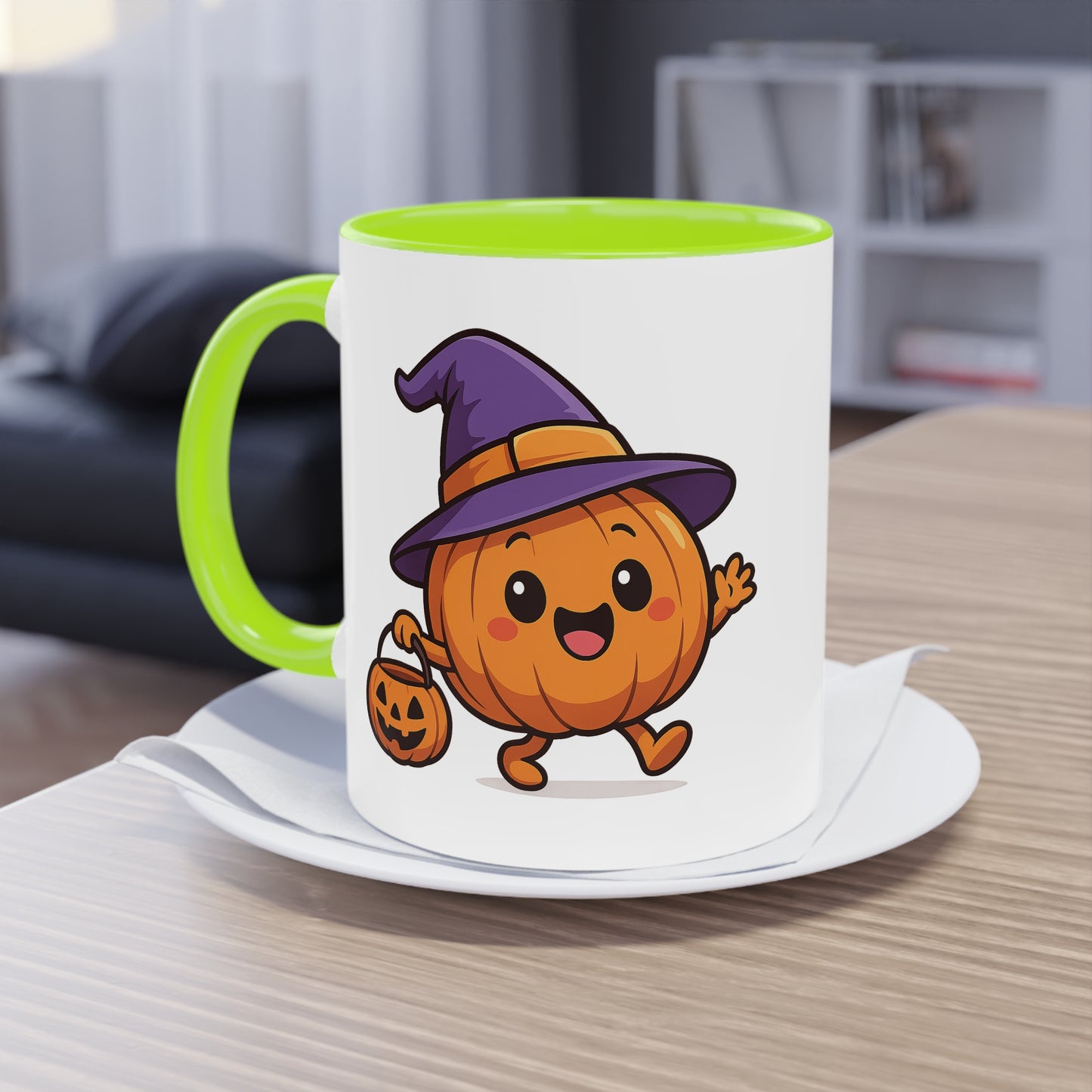 Skurrile Kürbis Halloween Kaffeetasse, Süßes Herbst-Trinkgeschirr, Halloween-Geschenk, Herbstdeko, Jahreszeitliche Küchenutensilien - MorgenMood
