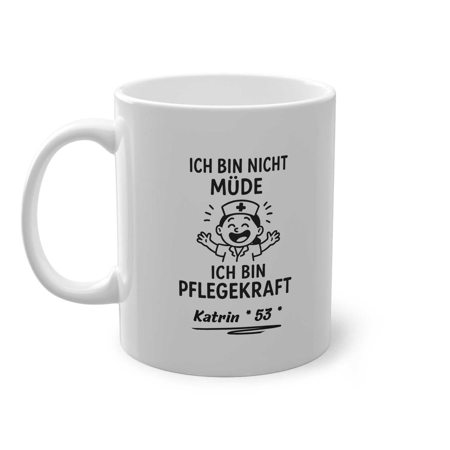 Personalisierte Tasse für Pflegekräfte, Kollegin Geschenk - MorgenMood
