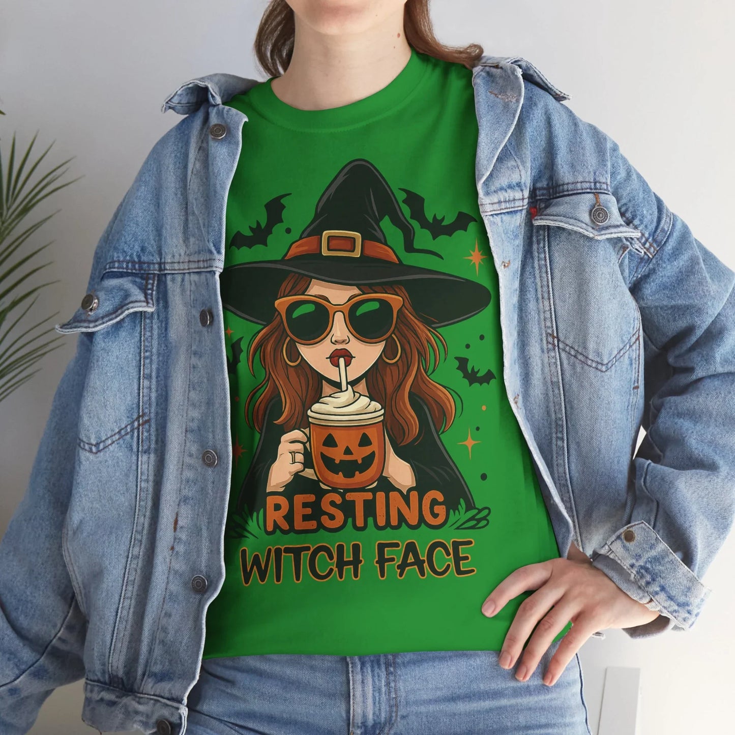 Halloween T-Shirt Unisex mit Hexe - MorgenMood