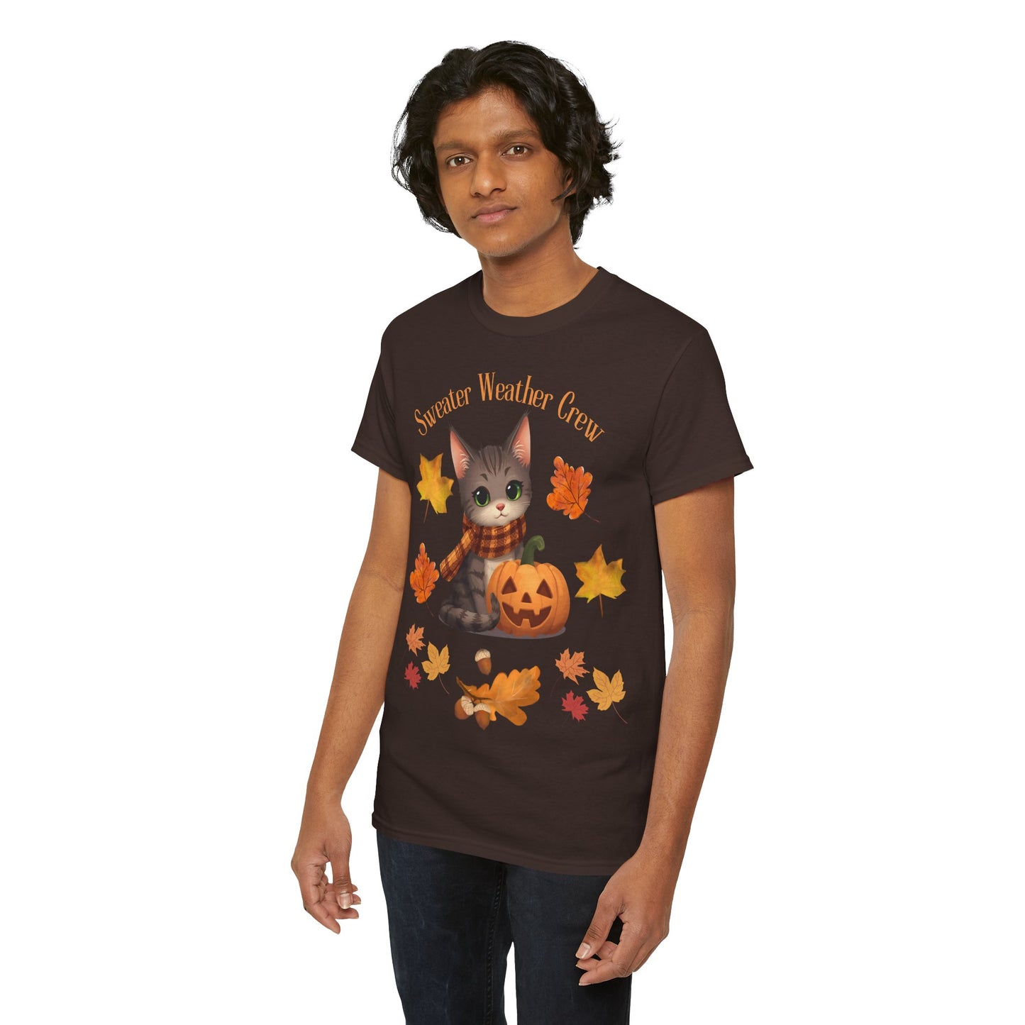 Cozy Fall Cat Shirt – Süßes Herbst T-Shirt für Katzenliebhaberinnen | Morgenmood