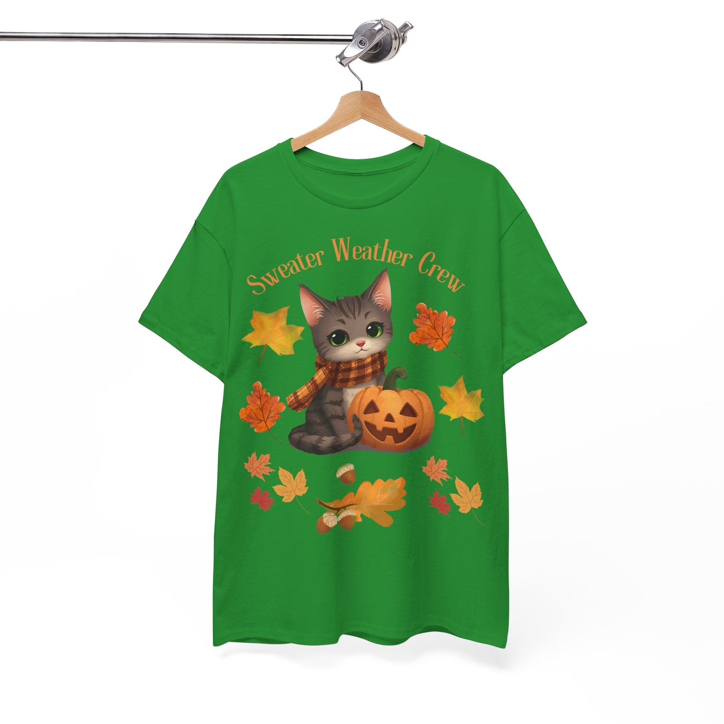 Cozy Fall Cat Shirt – Süßes Herbst T-Shirt für Katzenliebhaberinnen | Morgenmood