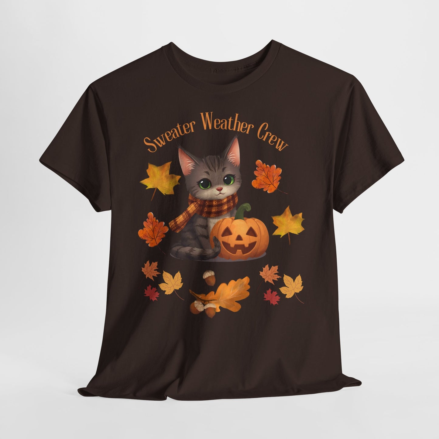 Cozy Fall Cat Shirt – Süßes Herbst T-Shirt für Katzenliebhaberinnen | Morgenmood