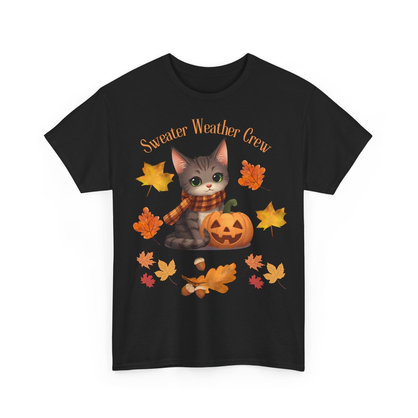 Cozy Fall Cat Shirt – Süßes Herbst T-Shirt für Katzenliebhaberinnen | Morgenmood