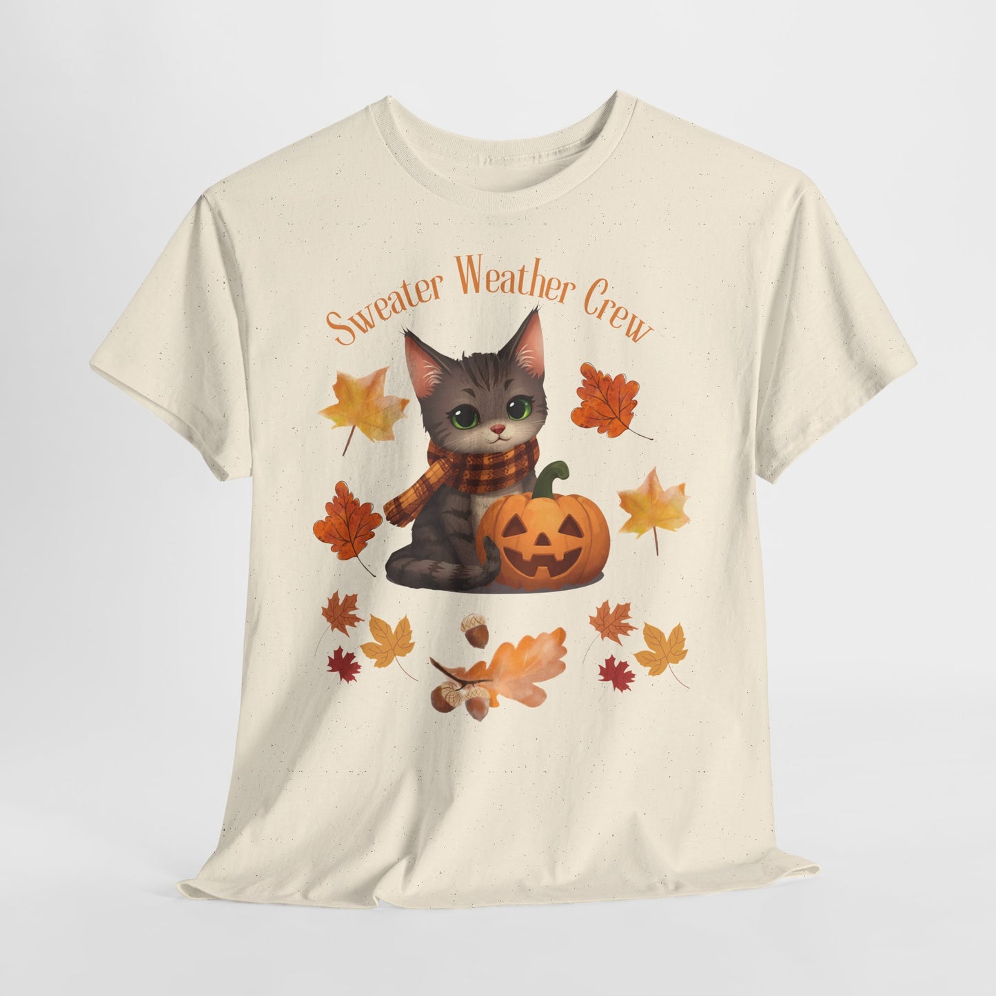 Cozy Fall Cat Shirt – Süßes Herbst T-Shirt für Katzenliebhaberinnen | Morgenmood