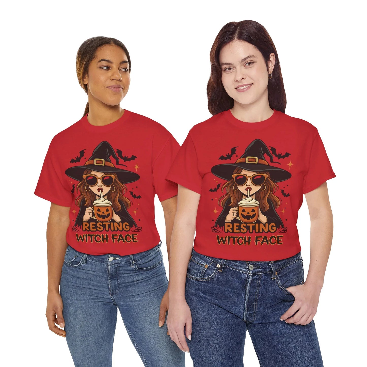 Halloween T-Shirt Unisex mit Hexe - MorgenMood