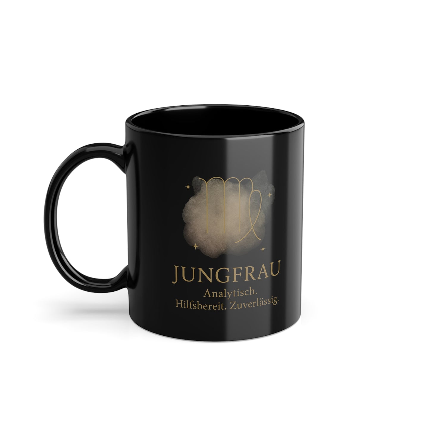 Kaffeetasse Sternzeichen Jungfrau, Goldenes Boho Design - MorgenMood