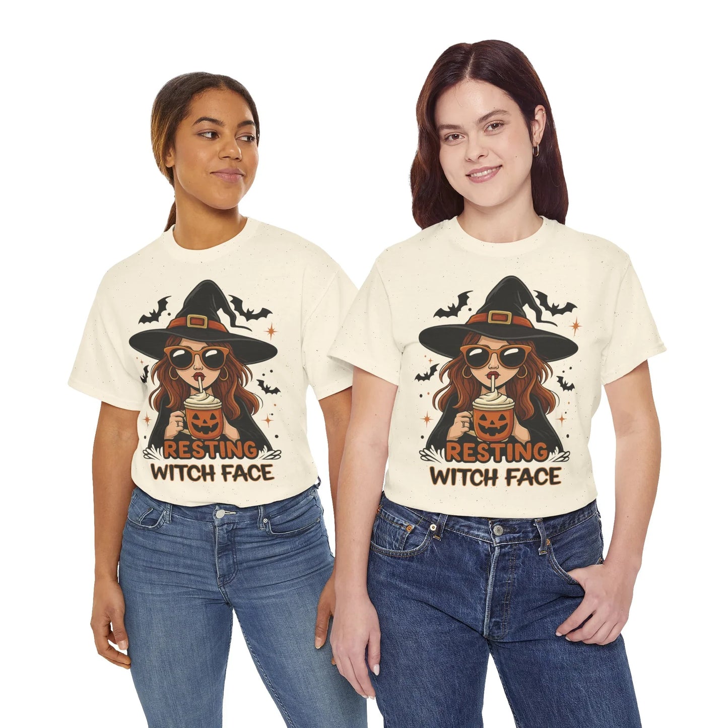 Halloween T-Shirt Unisex mit Hexe - MorgenMood