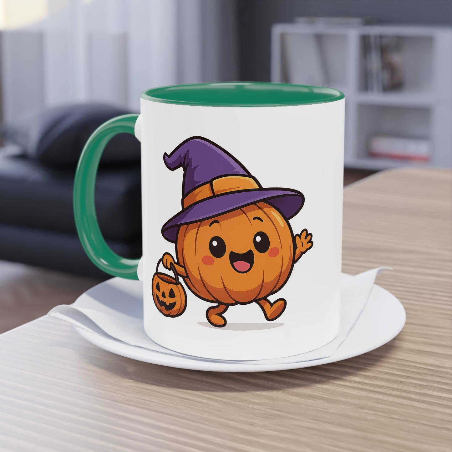 Skurrile Kürbis Halloween Kaffeetasse, Süßes Herbst-Trinkgeschirr, Halloween-Geschenk, Herbstdeko, Jahreszeitliche Küchenutensilien - MorgenMood
