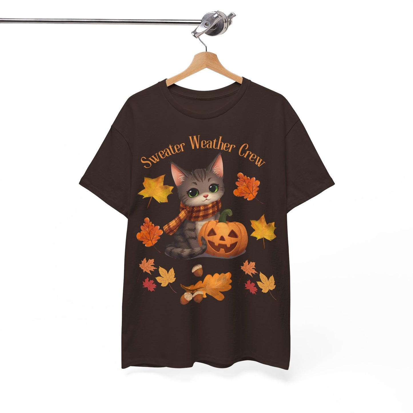 Cozy Fall Cat Shirt – Süßes Herbst T-Shirt für Katzenliebhaberinnen | Morgenmood
