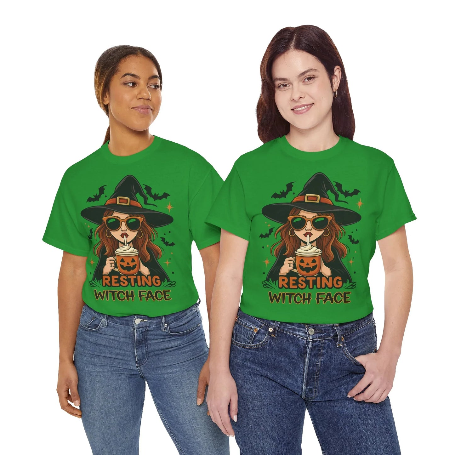 Halloween T-Shirt Unisex mit Hexe - MorgenMood