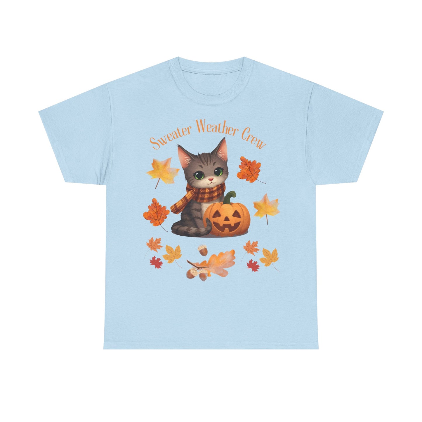 Cozy Fall Cat Shirt – Süßes Herbst T-Shirt für Katzenliebhaberinnen | Morgenmood