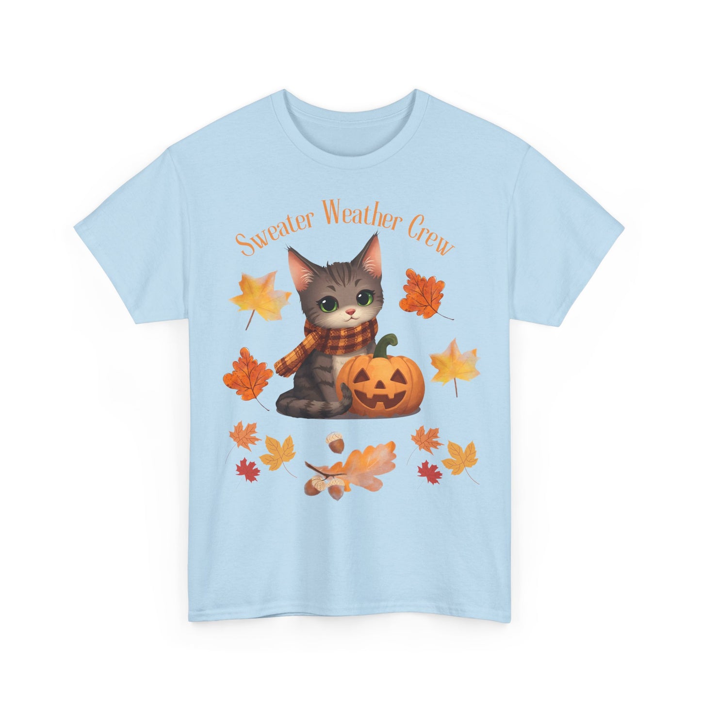 Cozy Fall Cat Shirt – Süßes Herbst T-Shirt für Katzenliebhaberinnen | Morgenmood