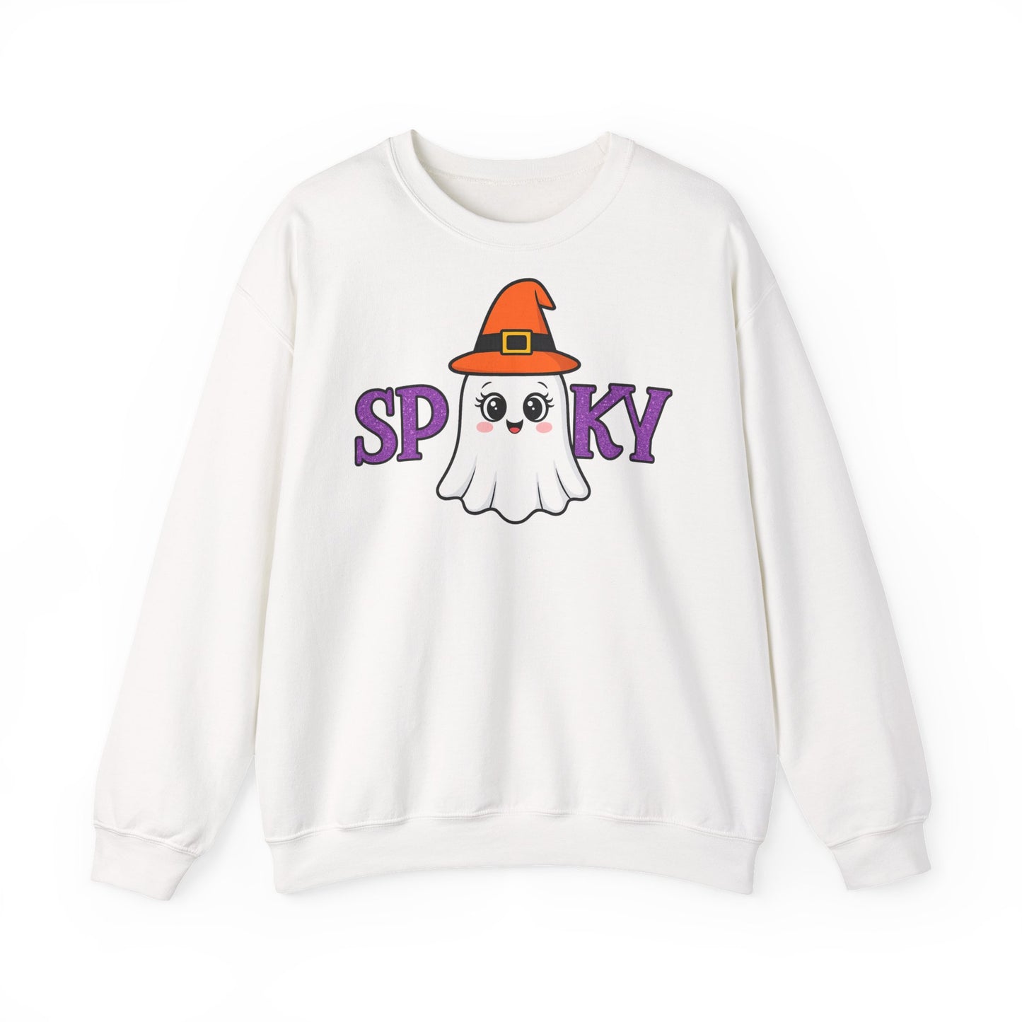 Gruseliges Geister Crewneck Sweatshirt, Halloween Kleidung, Herbstmode, Gemütlicher Pullover, Unisex Kollektion - MorgenMood