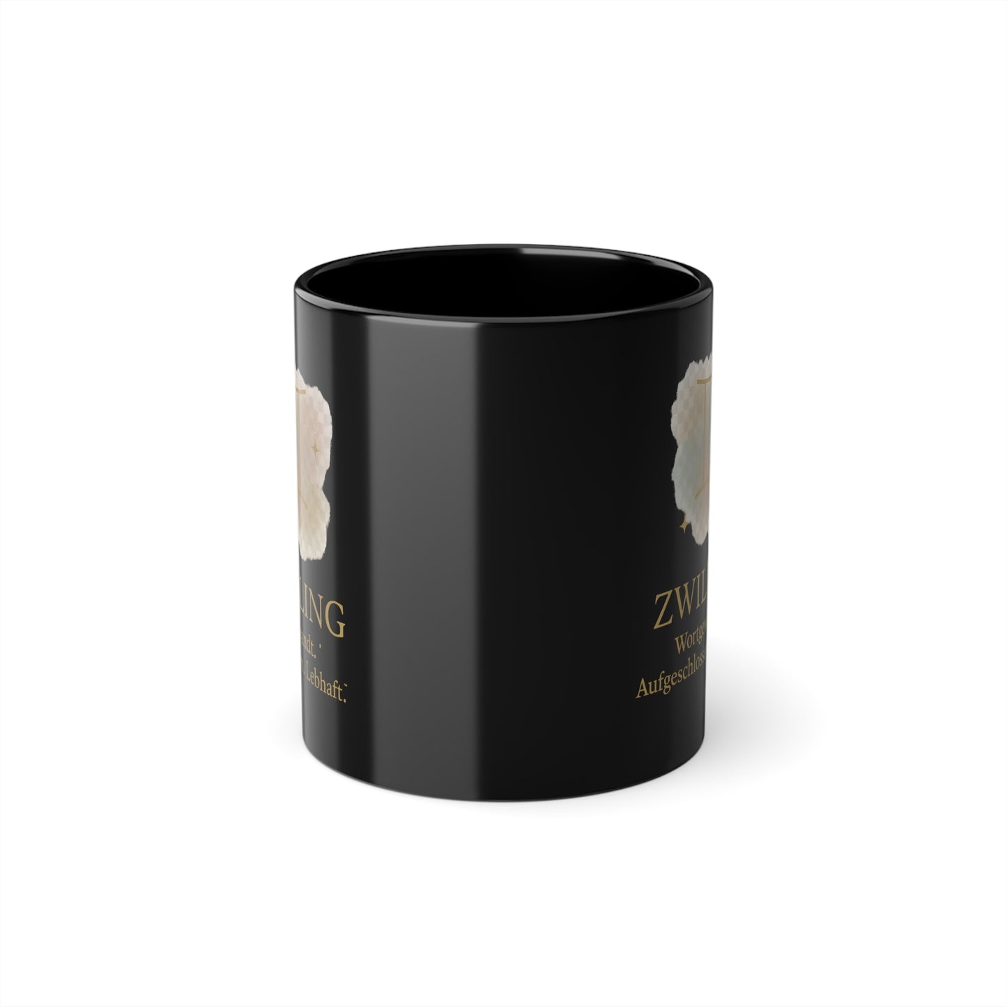 Kaffeetasse Sternzeichen Zwillinge schwarz - MorgenMood