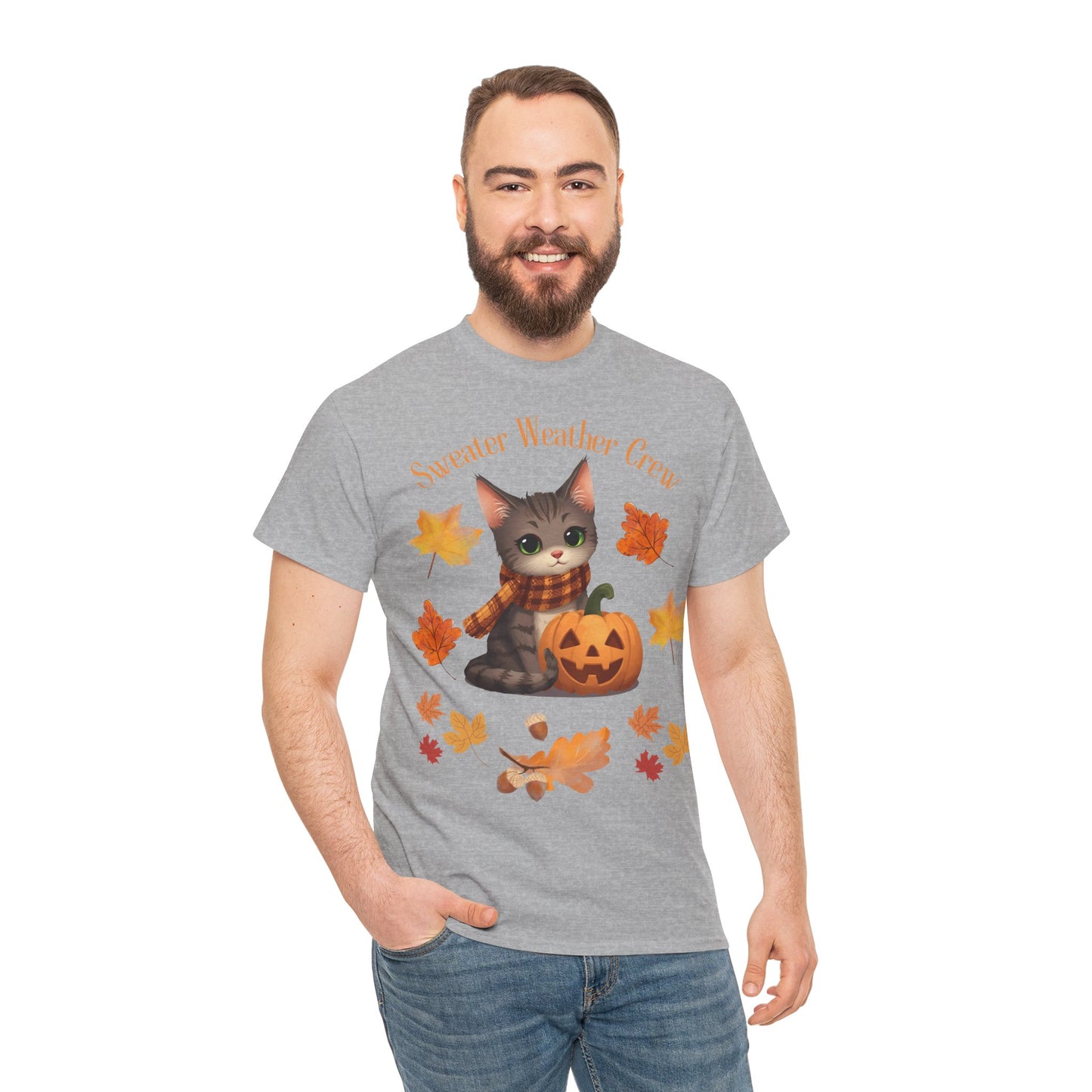 Cozy Fall Cat Shirt – Süßes Herbst T-Shirt für Katzenliebhaberinnen | Morgenmood