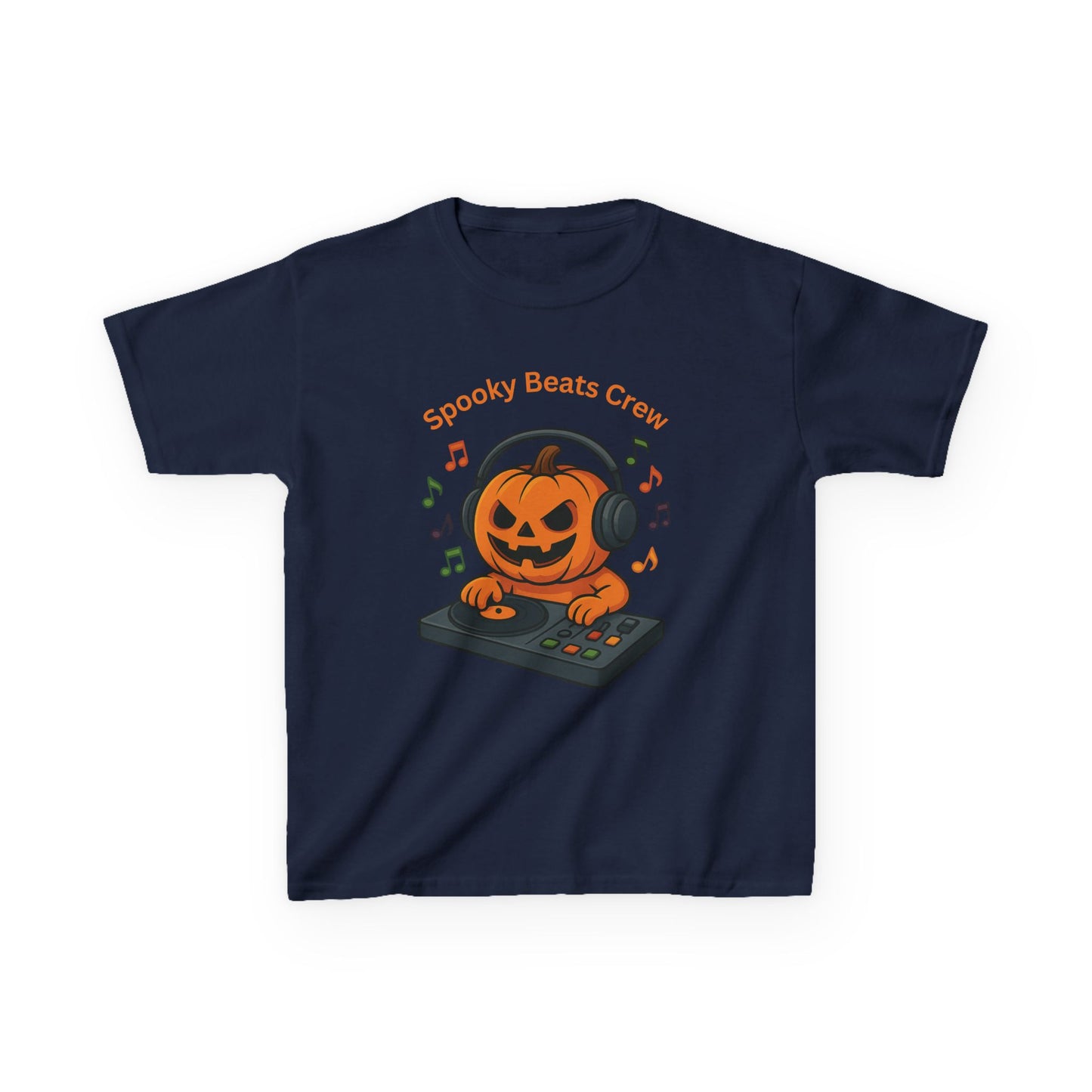 Halloween DJ Kürbis Kinder T-Shirt, Gruseliges T-Shirt, Trick or Treat Geschenk - MorgenMood