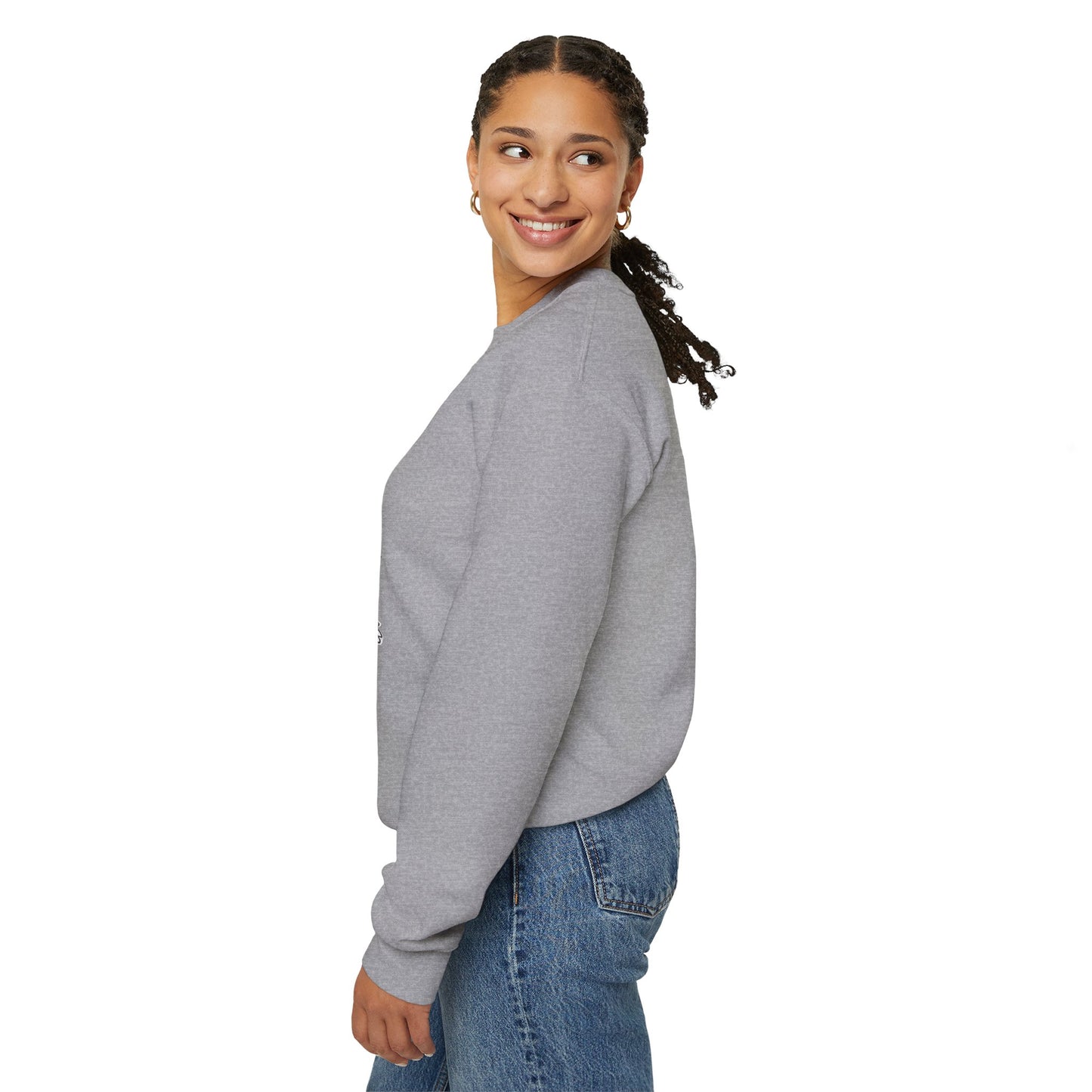 Halloween Sweatshirt mit lustigem Geist mit Hut und Kürbisse
