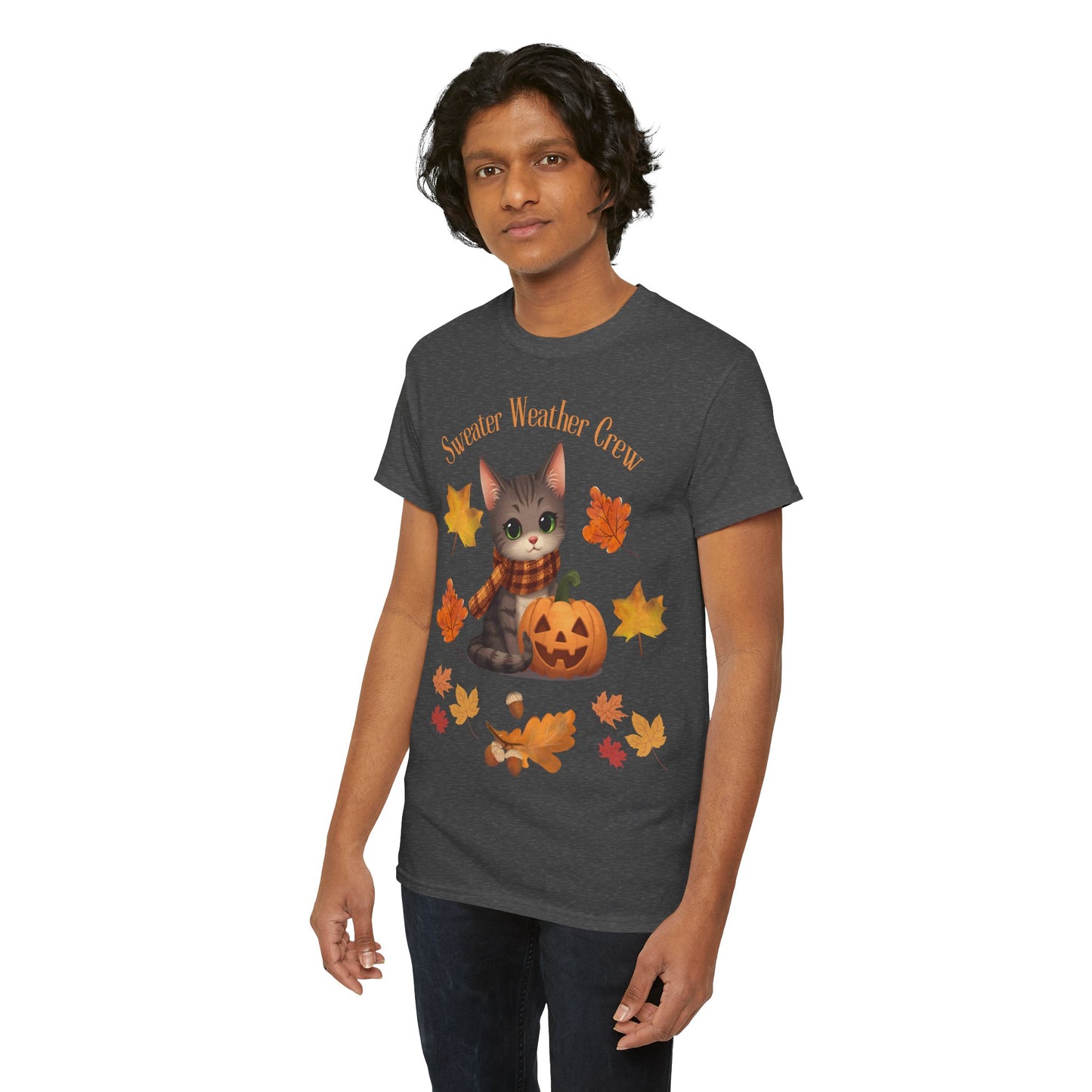 Cozy Fall Cat Shirt – Süßes Herbst T-Shirt für Katzenliebhaberinnen | Morgenmood