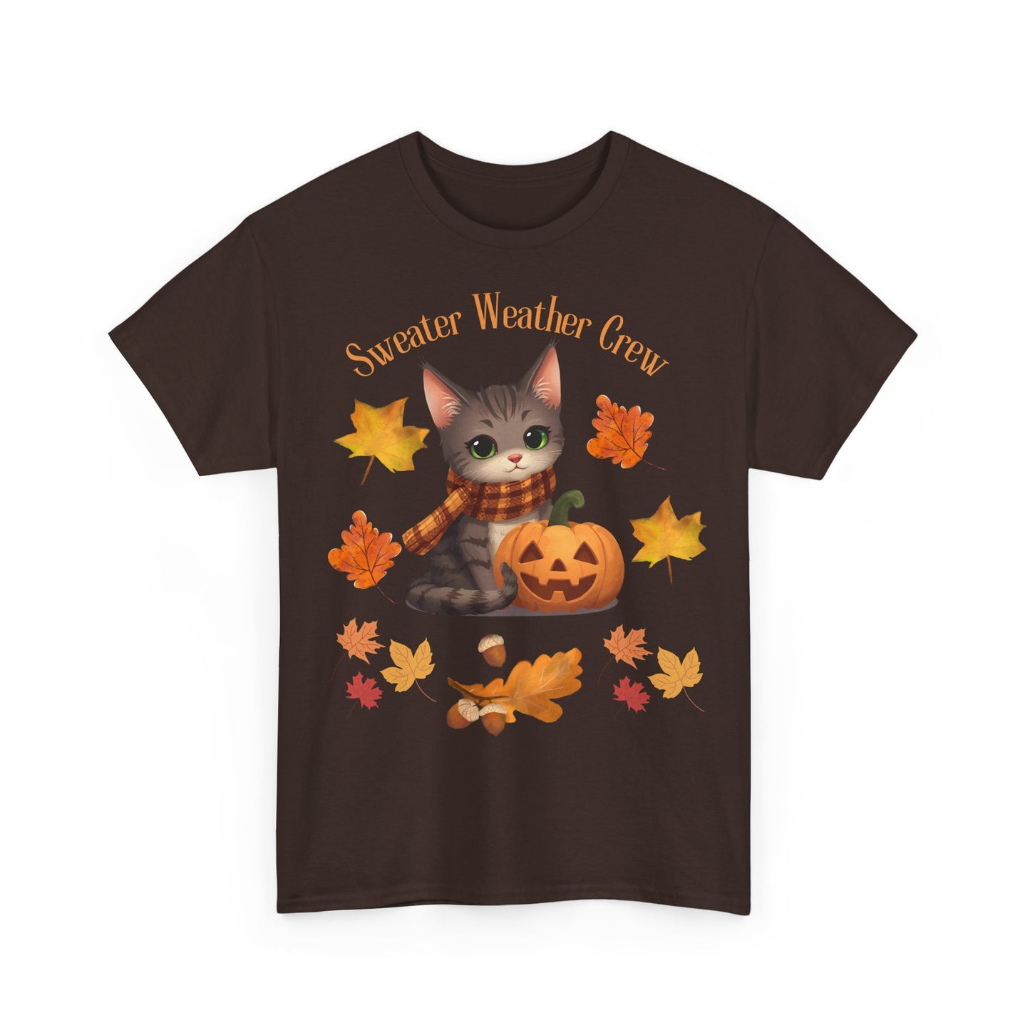 Cozy Fall Cat Shirt – Süßes Herbst T-Shirt für Katzenliebhaberinnen | Morgenmood
