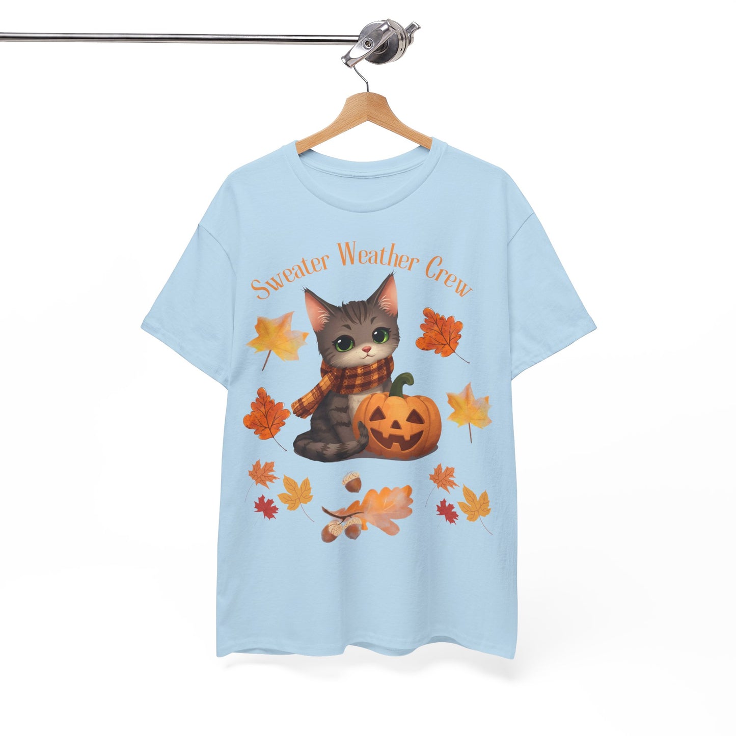 Cozy Fall Cat Shirt – Süßes Herbst T-Shirt für Katzenliebhaberinnen | Morgenmood