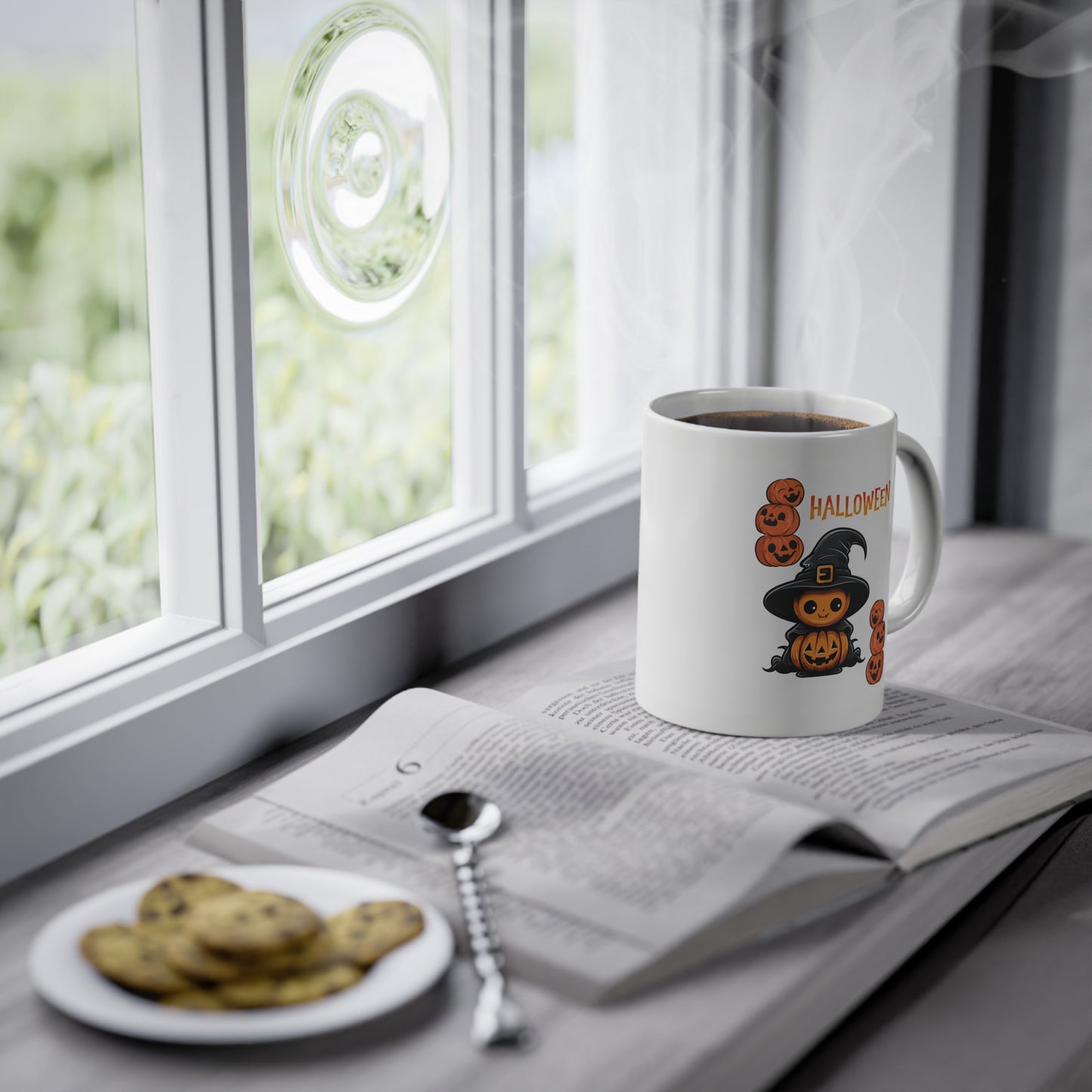 Halloween Tasse Kürbis Hexe Motiv - MorgenMood