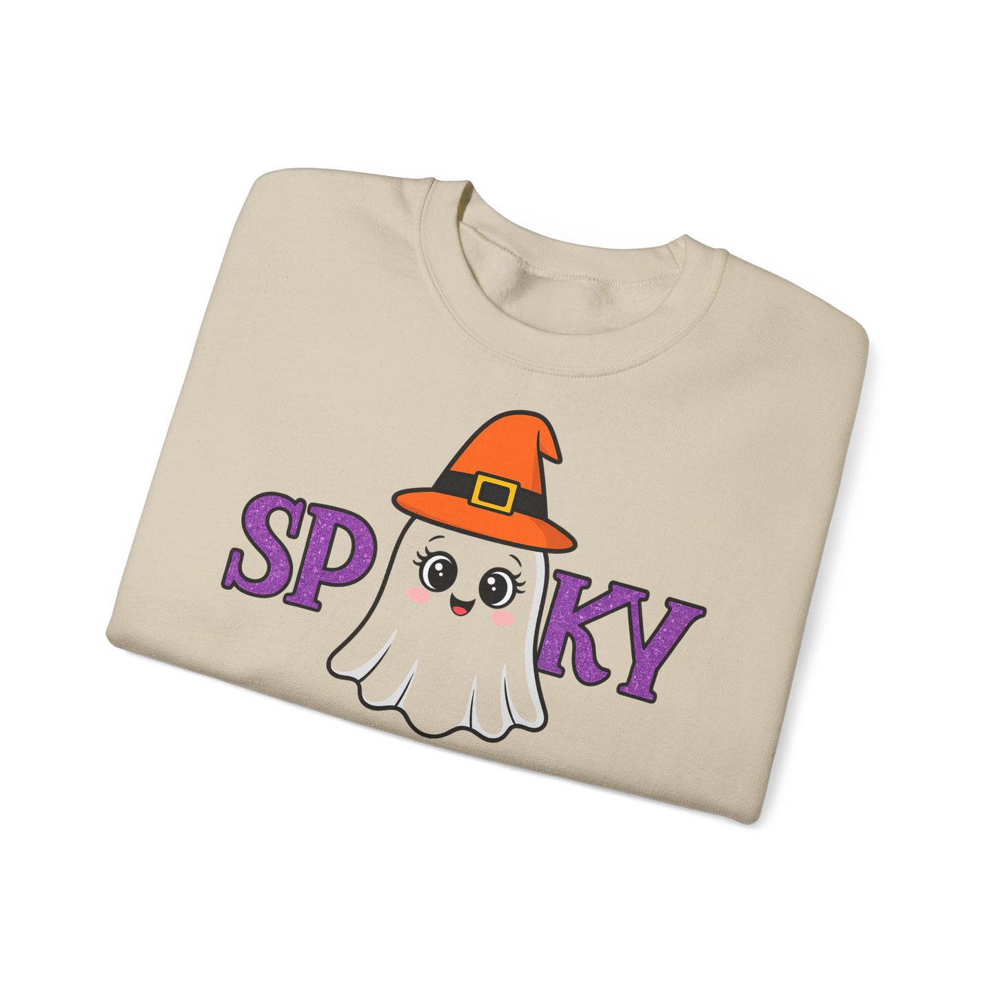 Gruseliges Geister Crewneck Sweatshirt, Halloween Kleidung, Herbstmode, Gemütlicher Pullover, Unisex Kollektion - MorgenMood