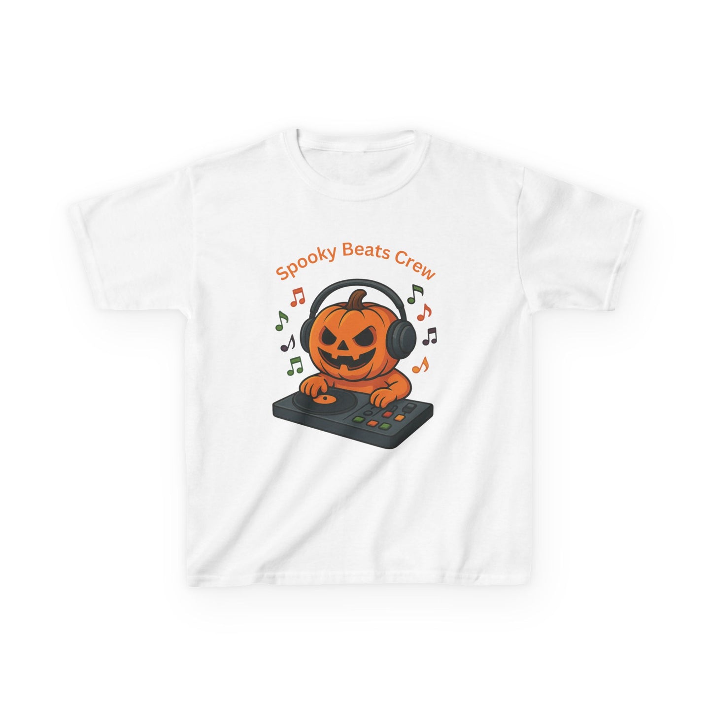 Halloween DJ Kürbis Kinder T-Shirt, Gruseliges T-Shirt, Trick or Treat Geschenk - MorgenMood