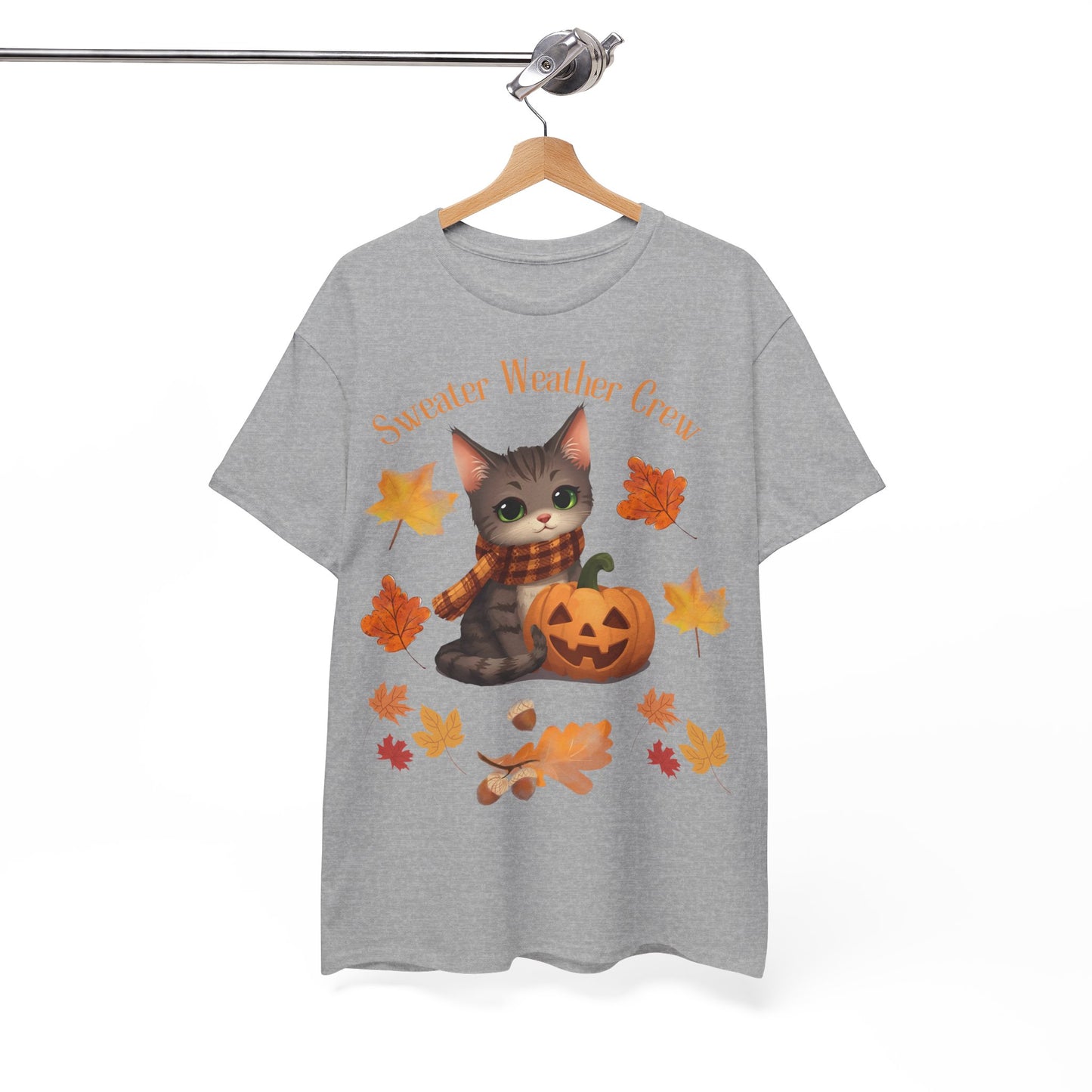 Cozy Fall Cat Shirt – Süßes Herbst T-Shirt für Katzenliebhaberinnen | Morgenmood