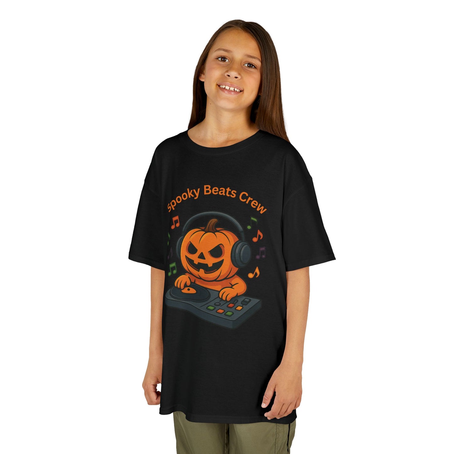 Halloween DJ Kürbis Kinder T-Shirt, Gruseliges T-Shirt, Trick or Treat Geschenk - MorgenMood