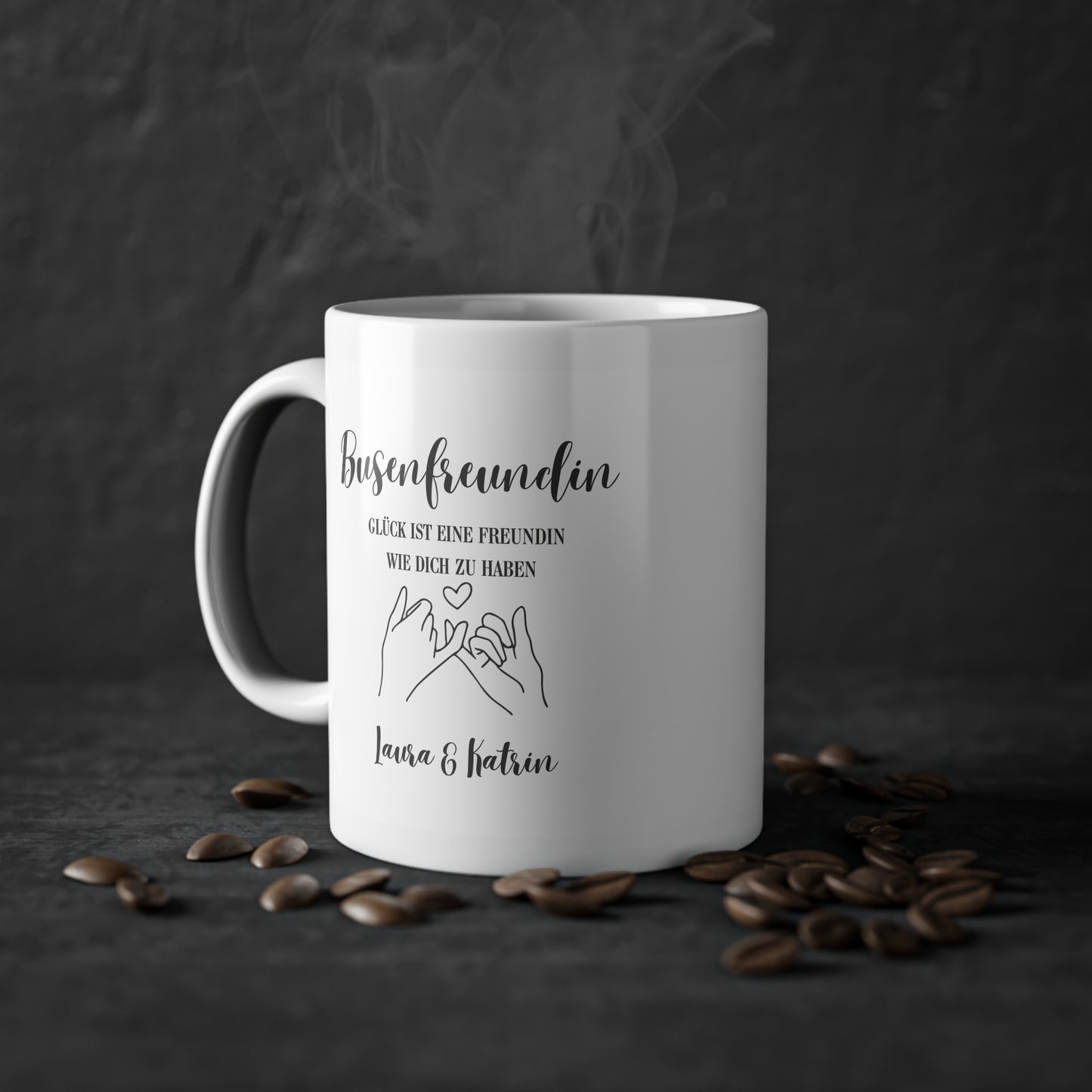 Personalisierte Freundschafts-Tasse, Geschenk für Beste Freundinnen - MorgenMood