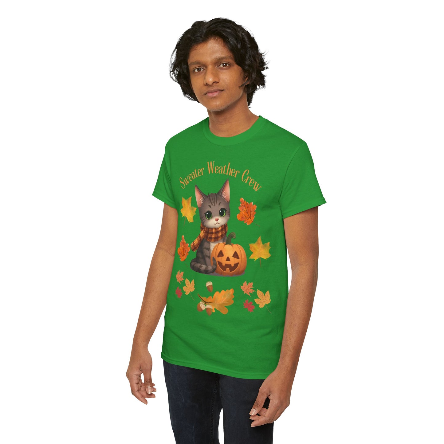 Cozy Fall Cat Shirt – Süßes Herbst T-Shirt für Katzenliebhaberinnen | Morgenmood