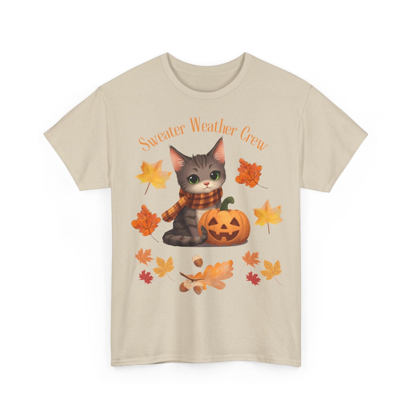 Cozy Fall Cat Shirt – Süßes Herbst T-Shirt für Katzenliebhaberinnen | Morgenmood