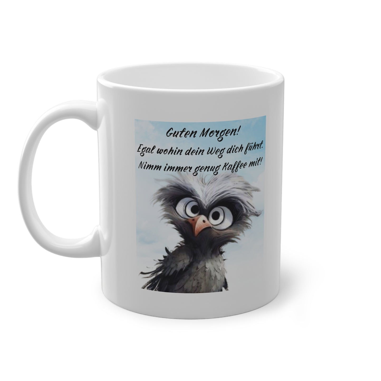 Kaffeetasse lustige Vogelmotiv - MorgenMood
