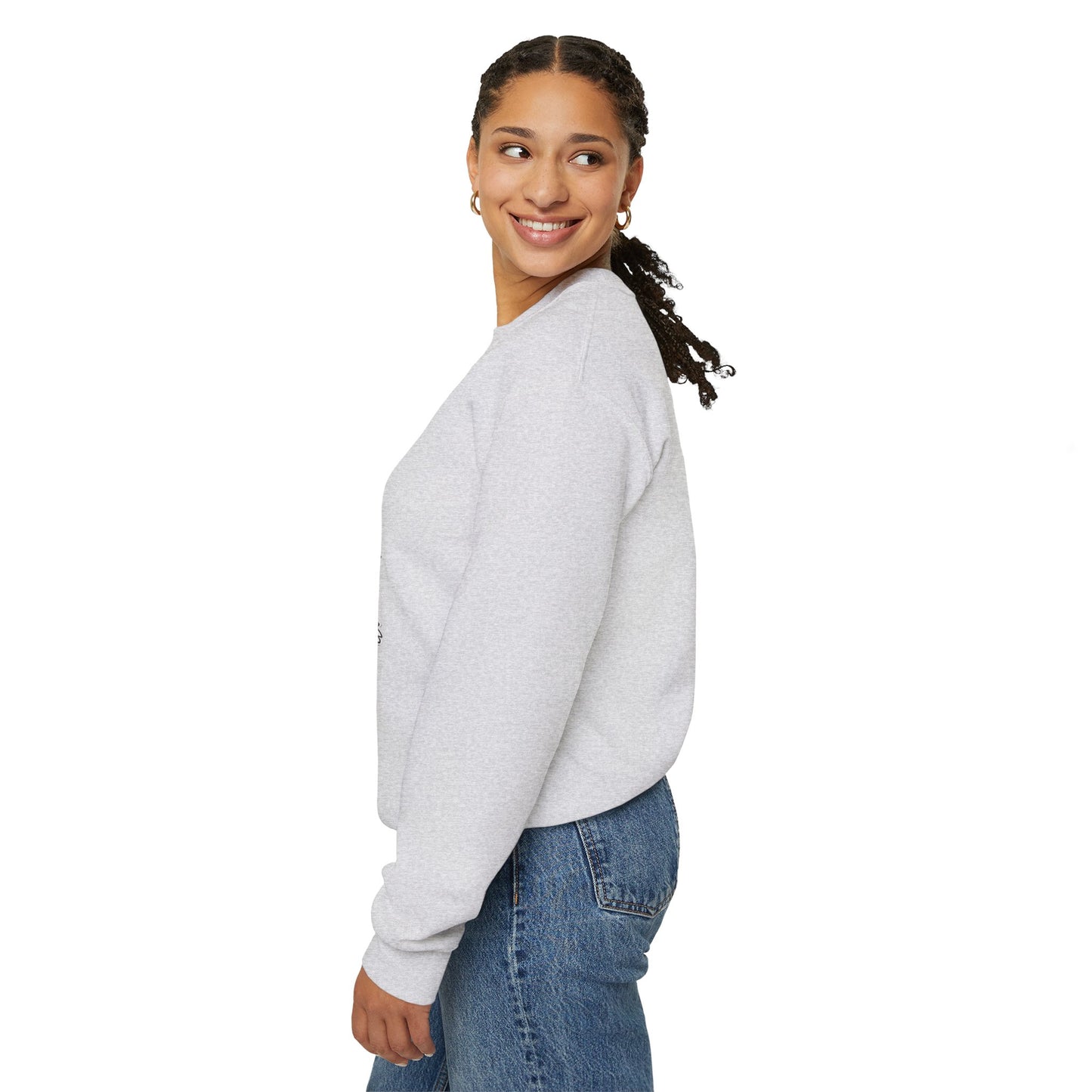 Halloween Sweatshirt mit lustigem Geist mit Hut und Kürbisse