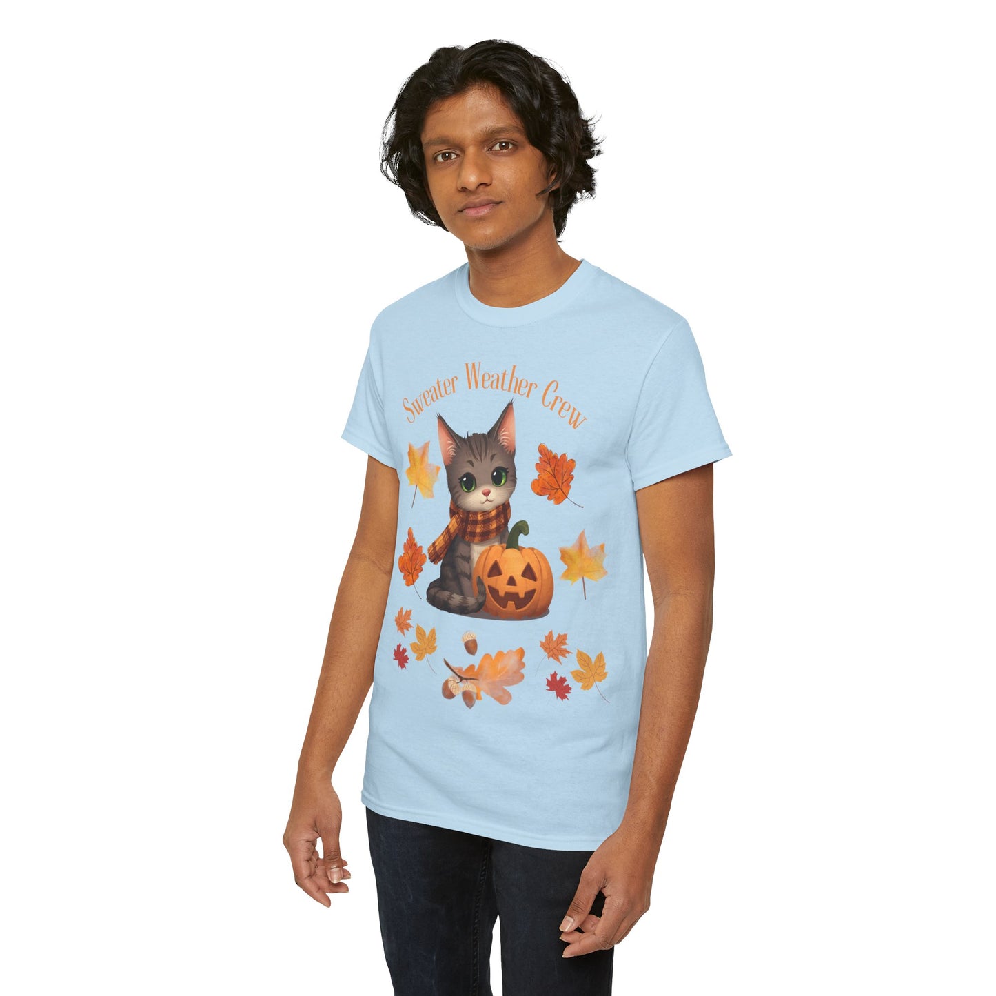 Cozy Fall Cat Shirt – Süßes Herbst T-Shirt für Katzenliebhaberinnen | Morgenmood