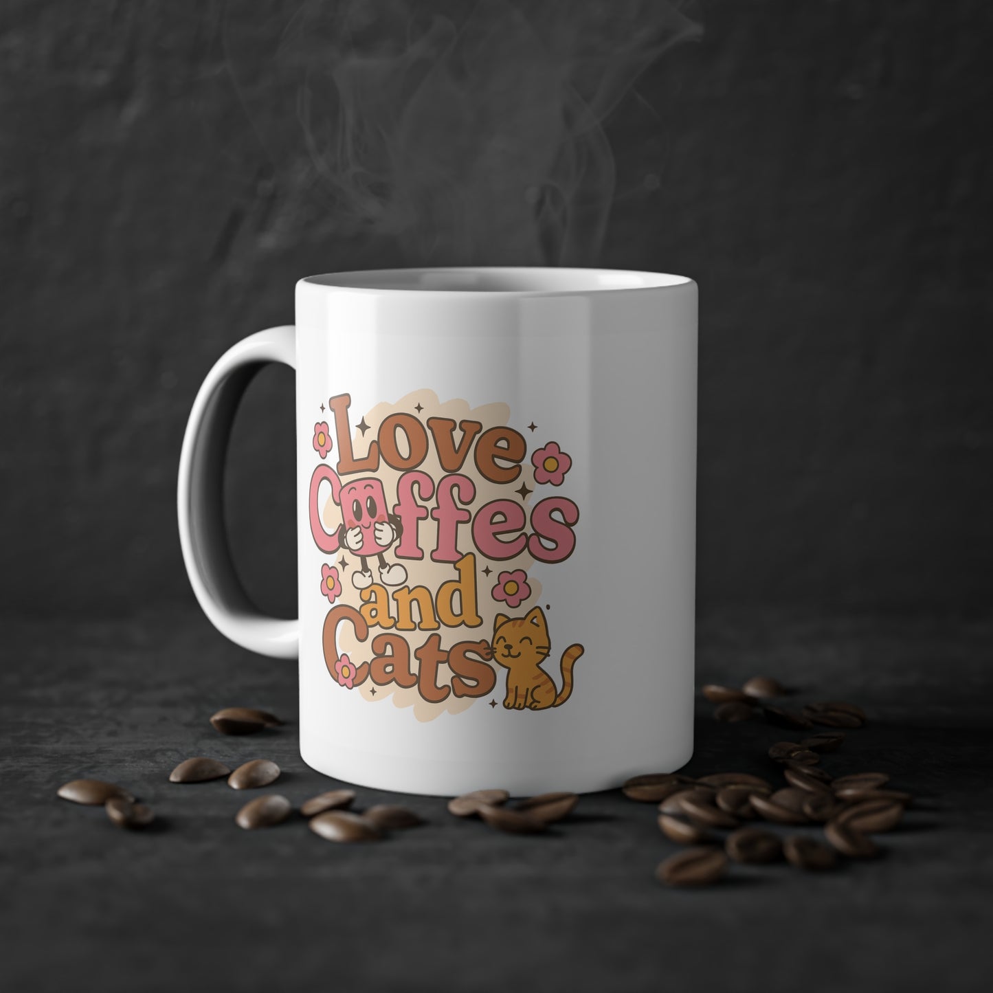 Süße Tasse für Katzenliebhaber Geschenkidee Kaffeetasse - MorgenMood