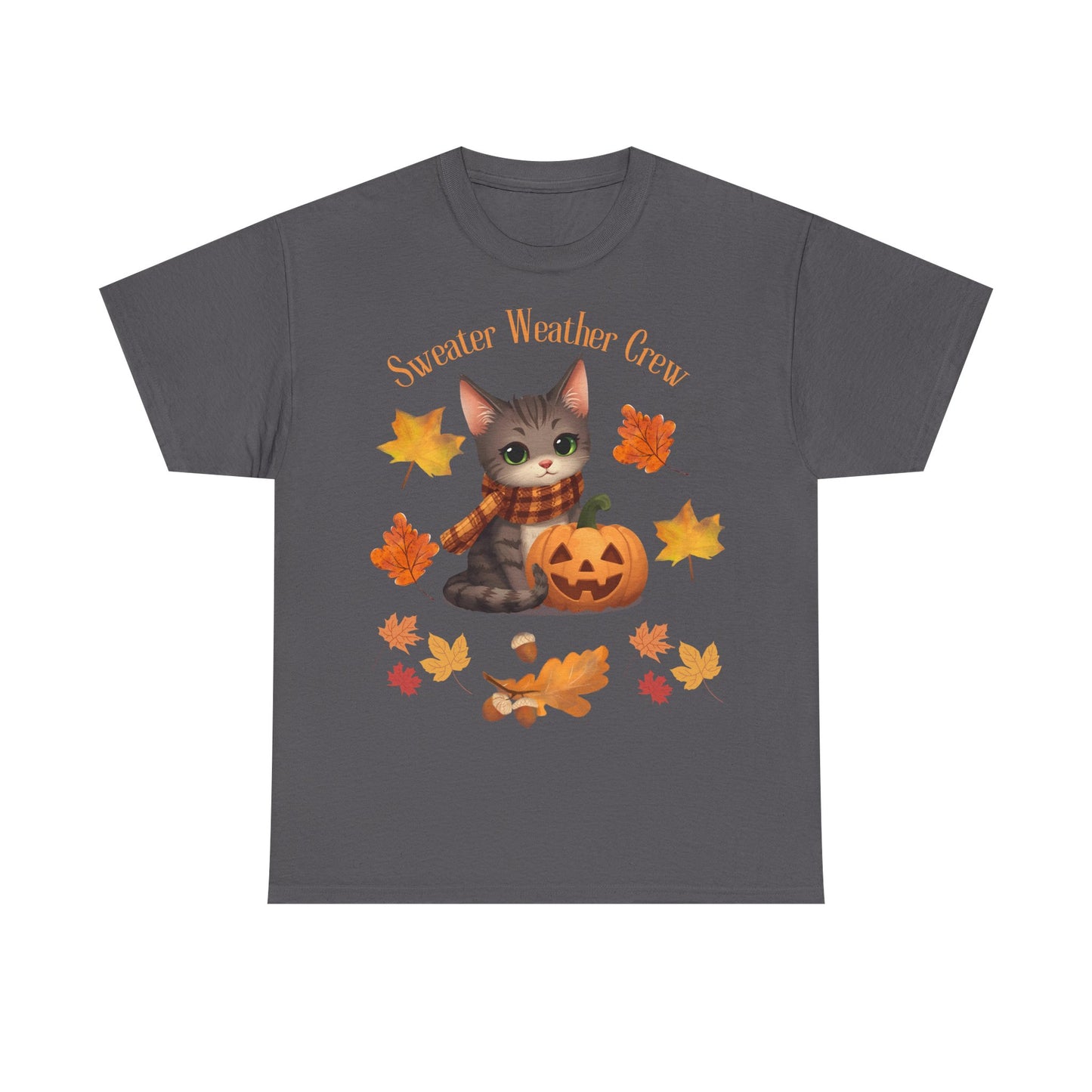 Cozy Fall Cat Shirt – Süßes Herbst T-Shirt für Katzenliebhaberinnen | Morgenmood
