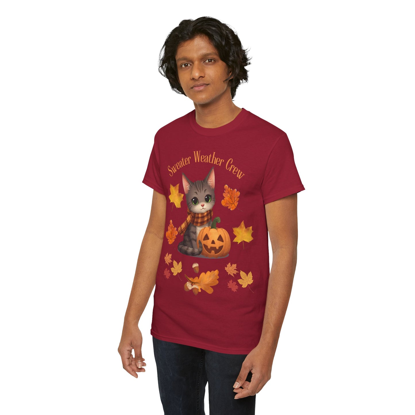 Cozy Fall Cat Shirt – Süßes Herbst T-Shirt für Katzenliebhaberinnen | Morgenmood